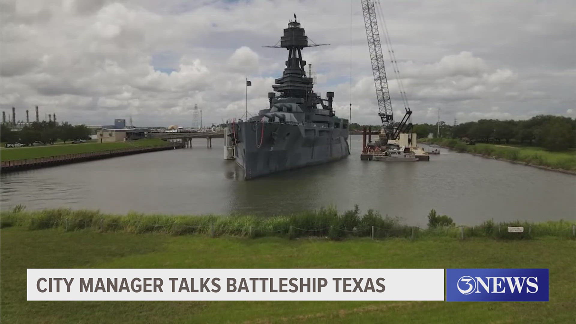 City Manager Peter Zanoni said there hasn't been any conversation in city council about bringing Battleship Texas to Corpus Christi.