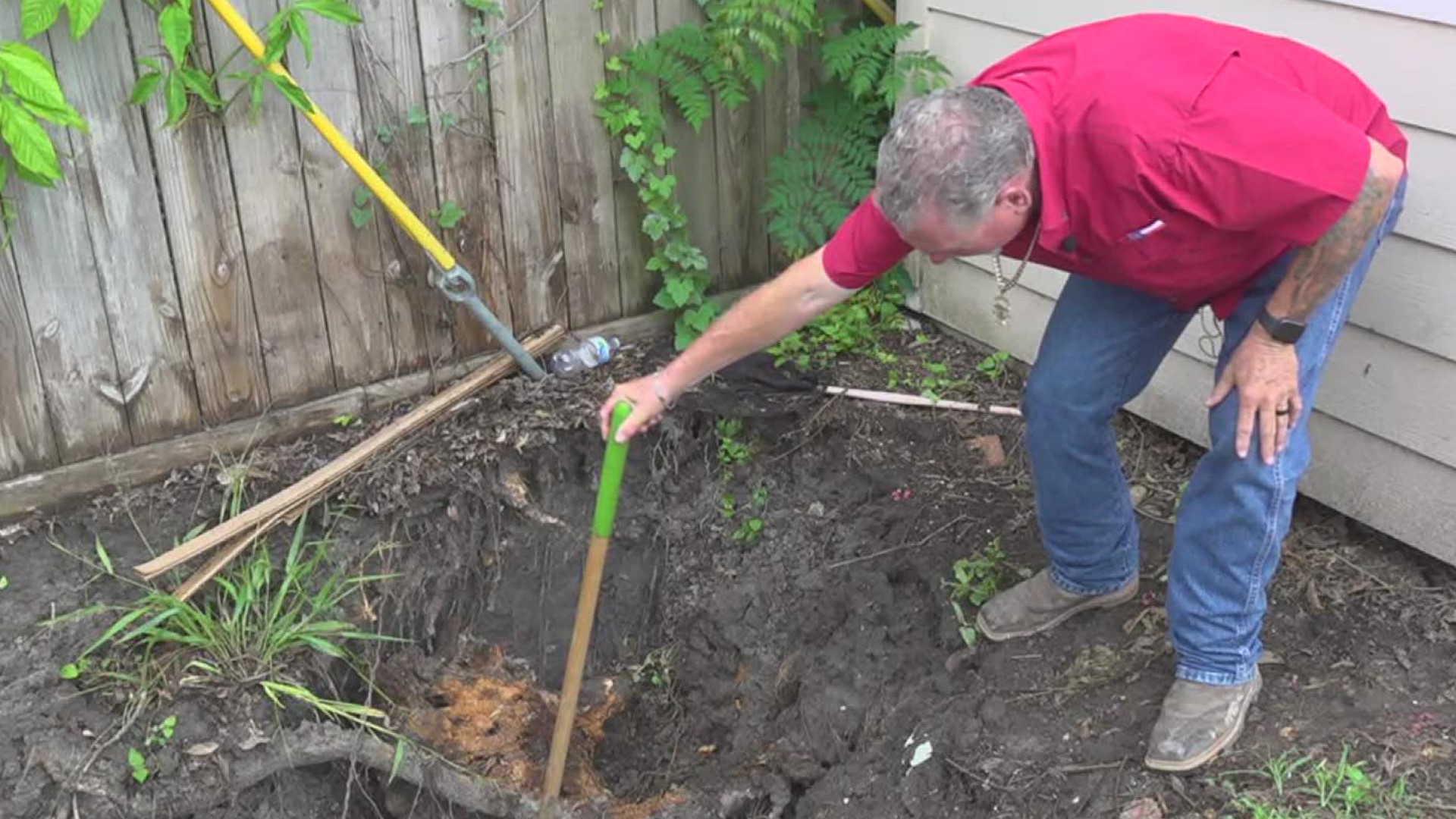 The sinkhole was a first for the family that calls the southside home.