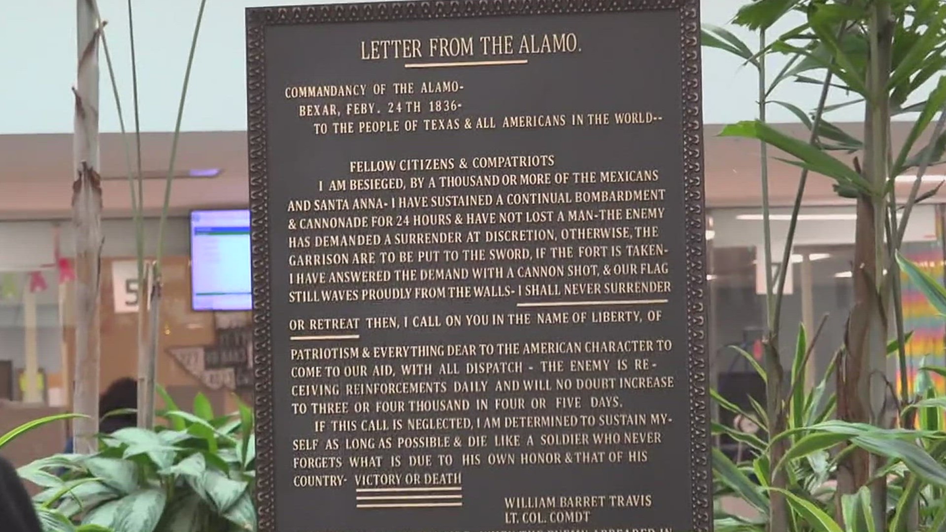 The Alamo Letter Society is working on getting replicas of the historic plaque in all 254 counties throughout Texas!