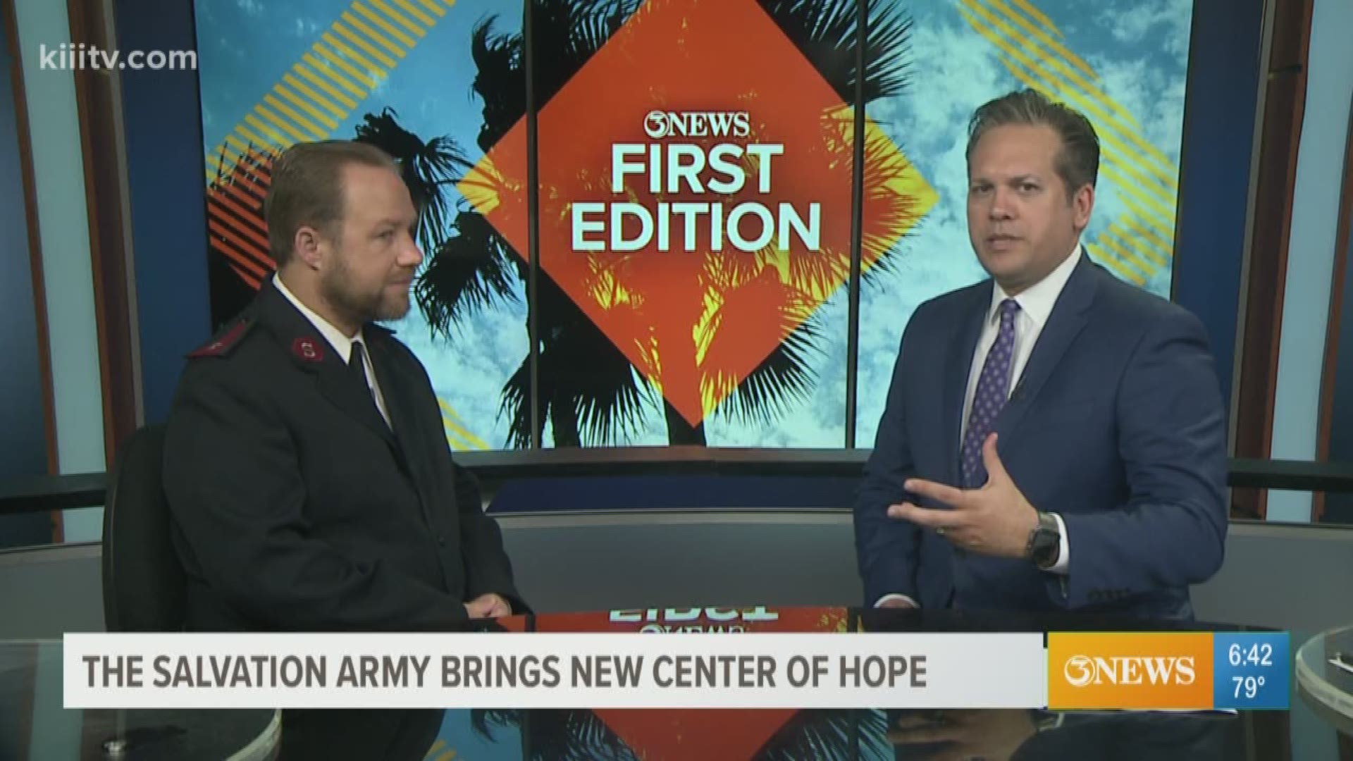 Discussing the new Center of Hope being created by the Salvation Army.