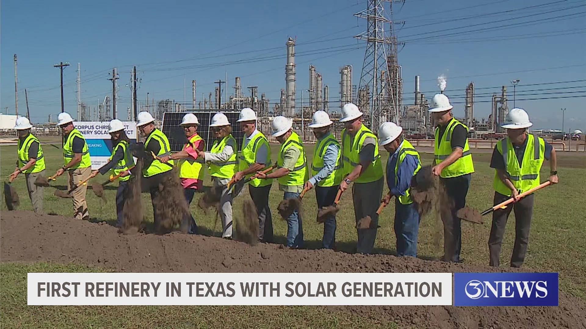 The new plant will be across the west refinery on Interstate 37