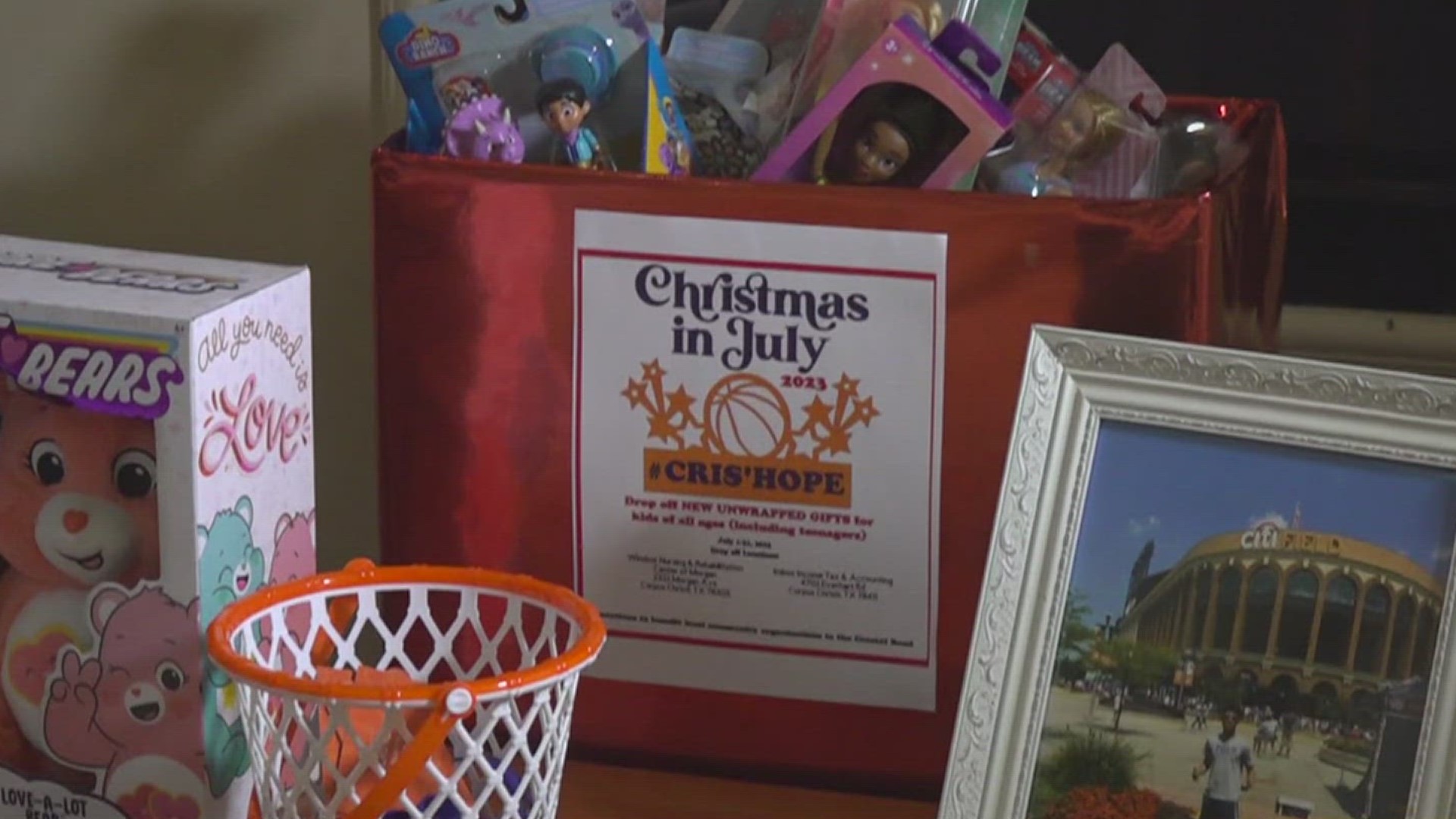 #Cris'Hope is collecting unwrapped toys that will be distributed throughout the community. The movement is named after Cristan Rodriguez who took his own life.