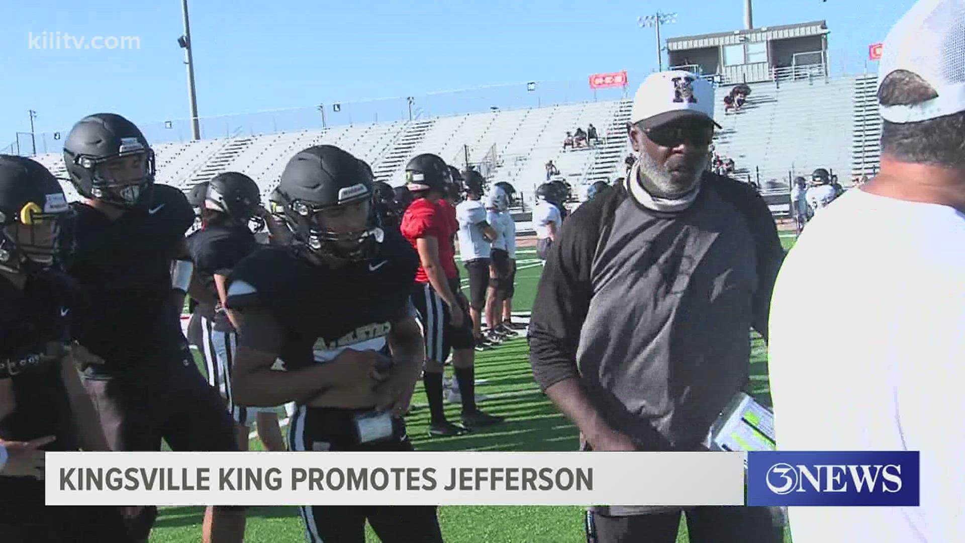 Jefferson has plenty of connections to Kingsville, being a graduate of both H.M. King and TAMU-K.