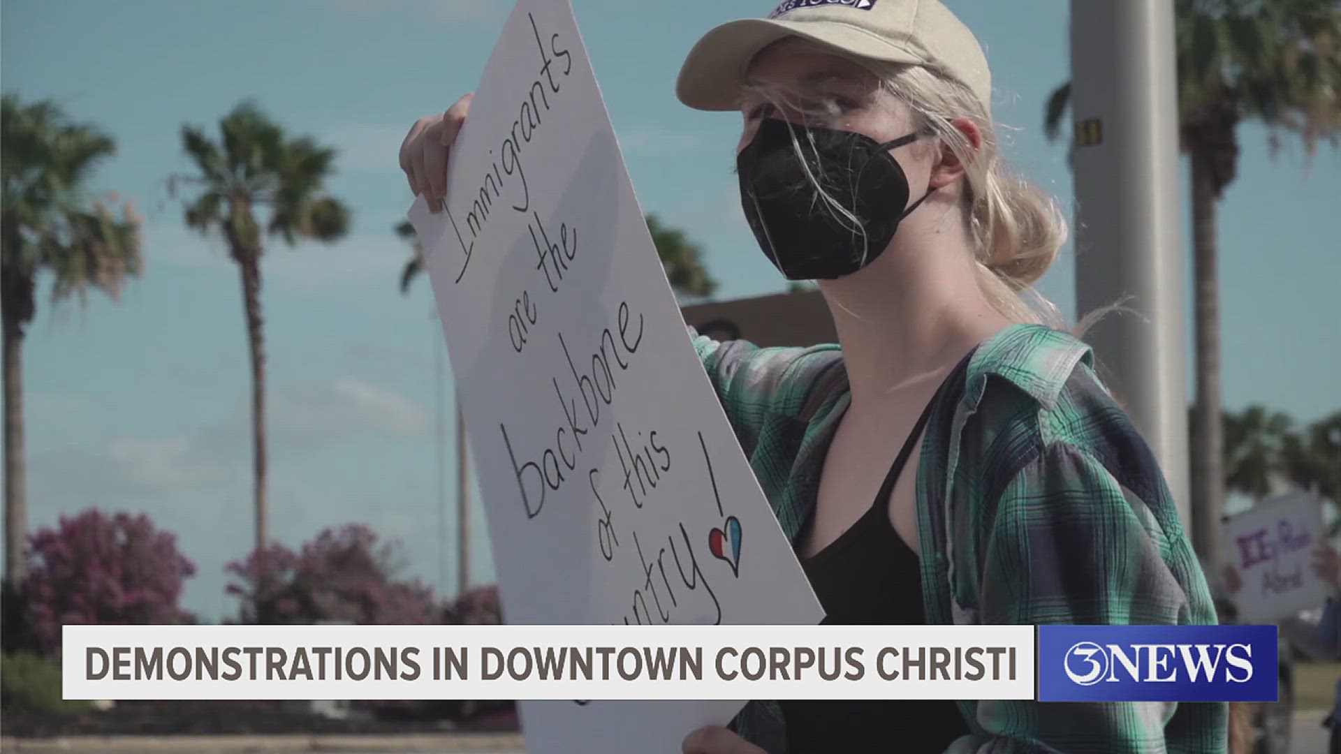 Community members gathered downtown for a peaceful demonstration to stand up for families who have been impacted.