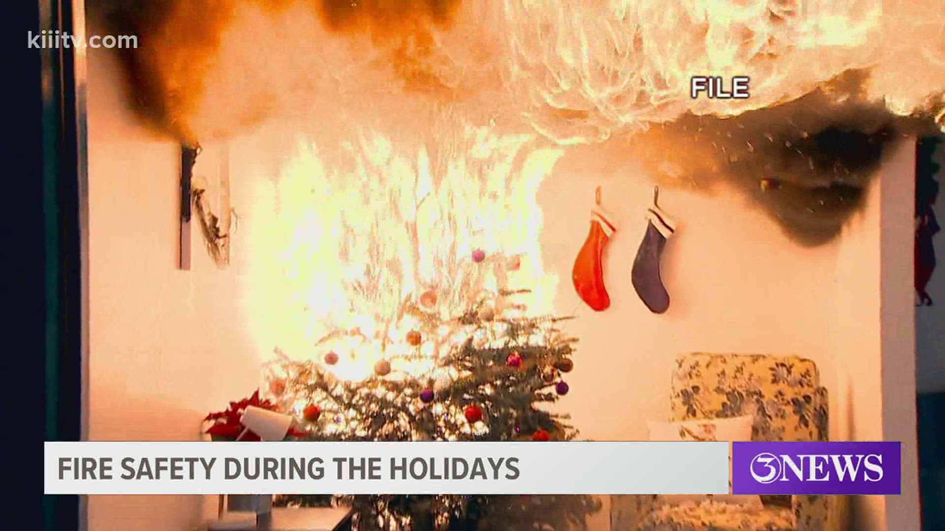 The colder temperatures and holiday season are known to pose a risk for increased fire danger around the house.