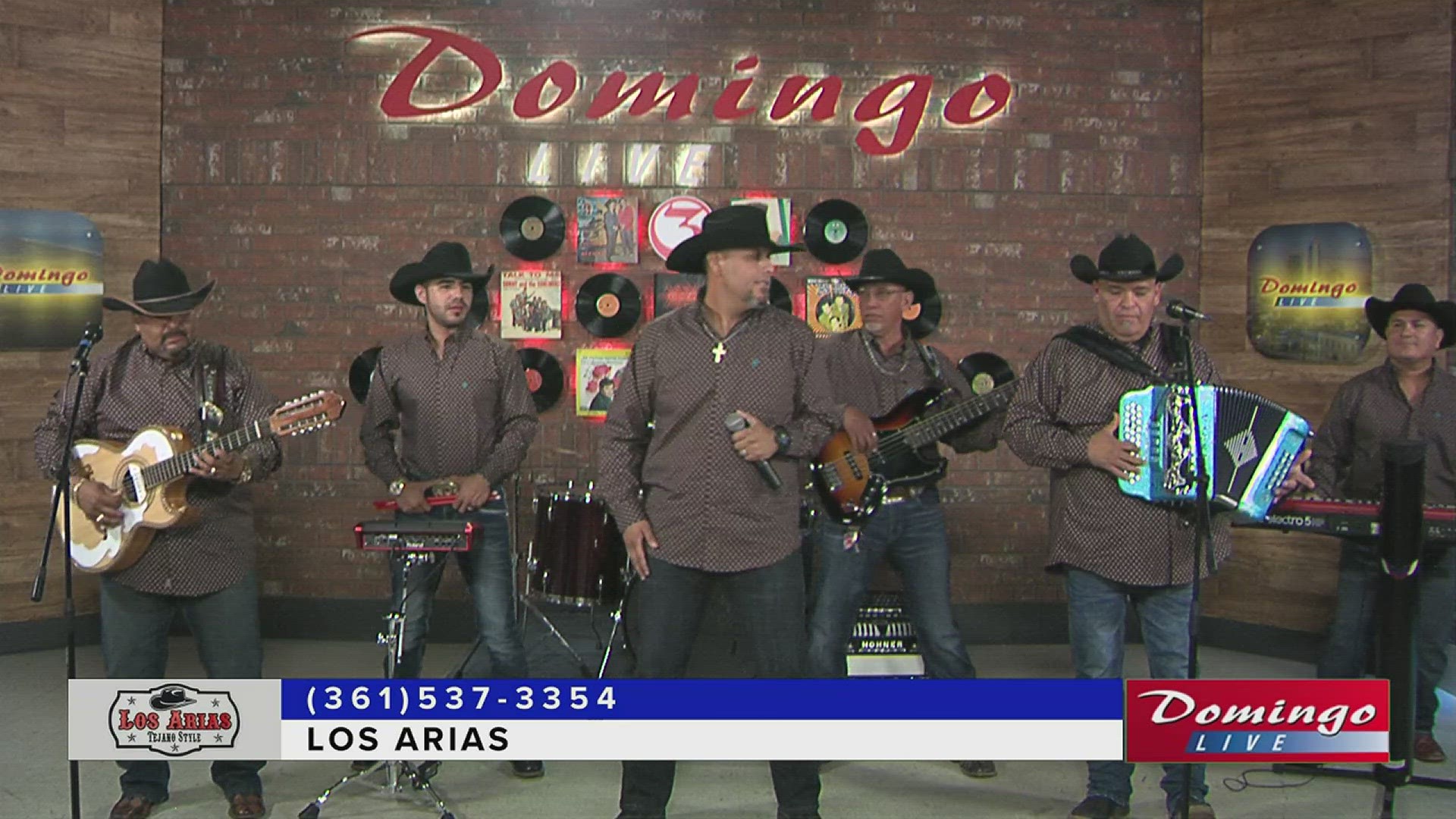 Robstown-based Tejano band Los Arias joined us on Domingo Live to perform their song "Te Amo."