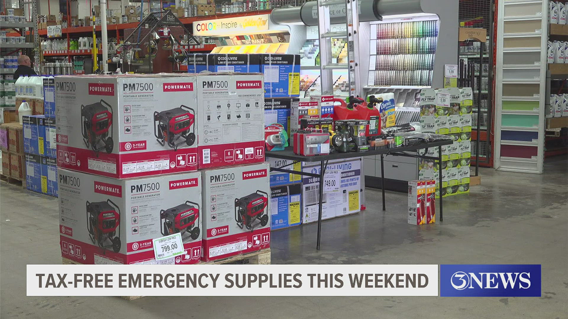 Beginning Saturday you can buy emergency preparation supplies that will be tax exempted. For a list of tax-free items check out our website kiiitv.com.