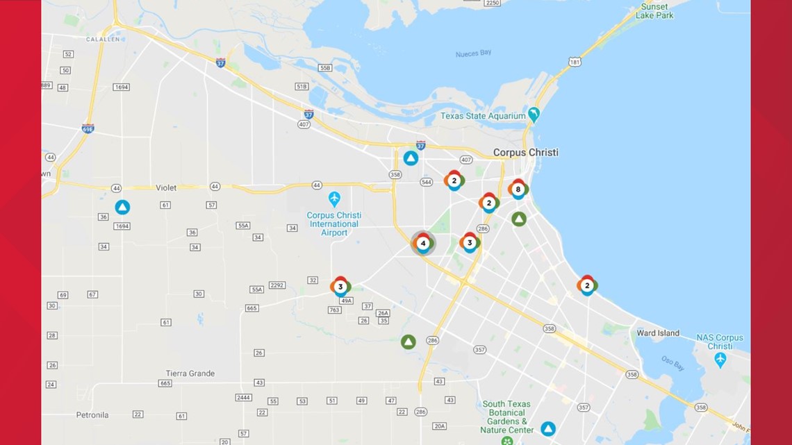 aep power outage map corpus christi Aep Texas Working On Power Outages In Corpus Christi Kiiitv Com aep power outage map corpus christi