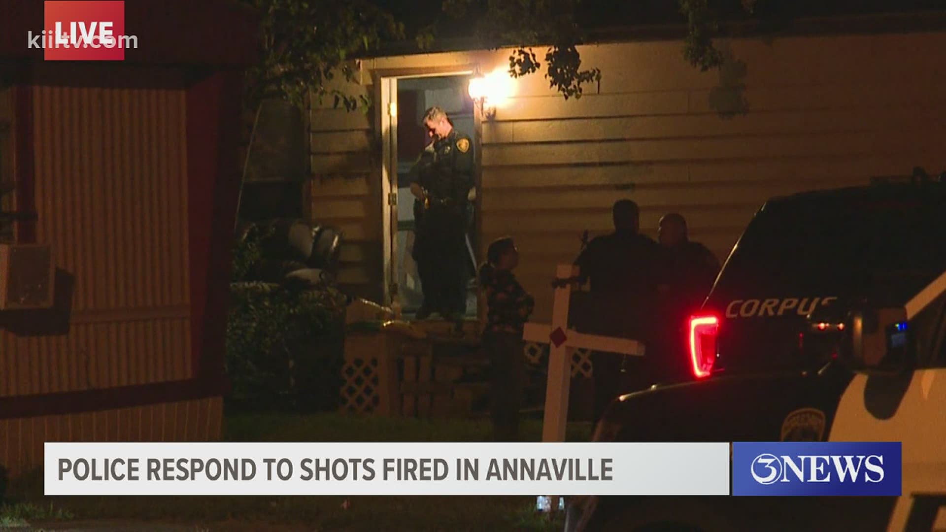 Gunshot rang out from a mobile home park in Annaville on Saturday night, after a brief standoff two people were taken into custody.