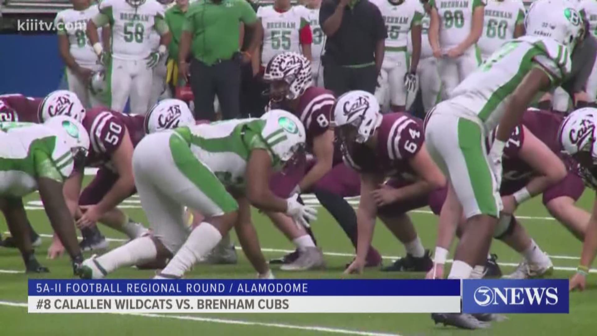 Calallen scored four touchdowns in the final quarter including two from Jeremiah Earls as the Cats beat Brenham 47-32 to advance to face Boerne Champion.