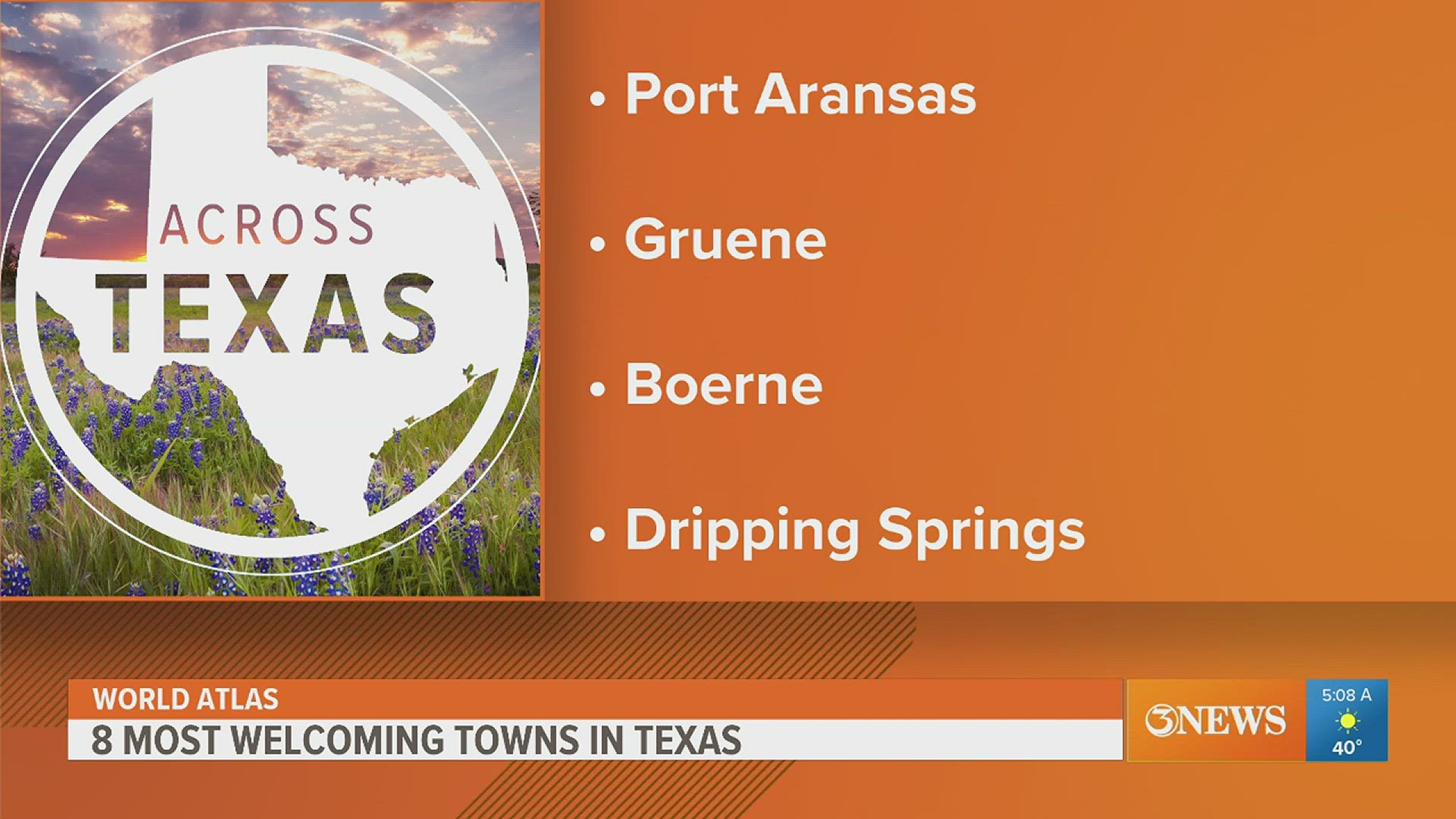 World Atlas has named Port Aransas as one of the eight most welcoming cities in Texas.