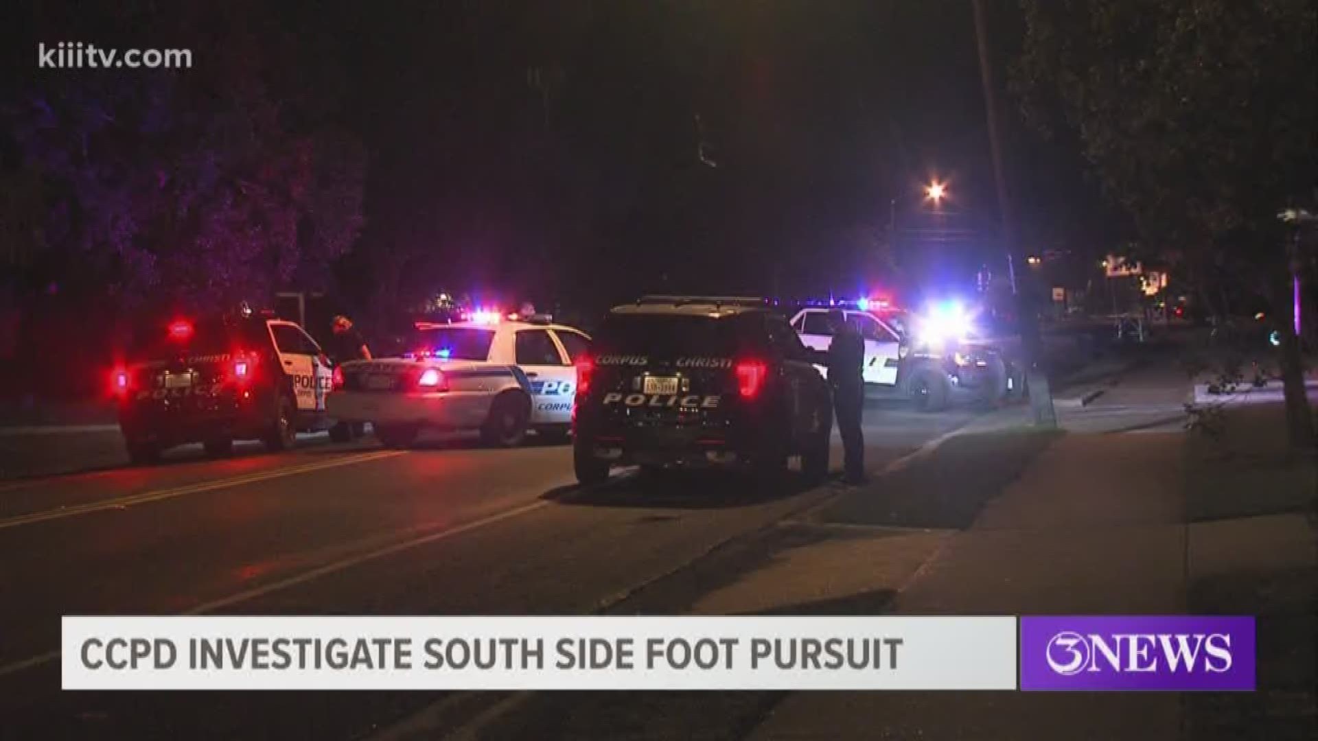 Suspects at large after stealing vehicle, leading police on chase in