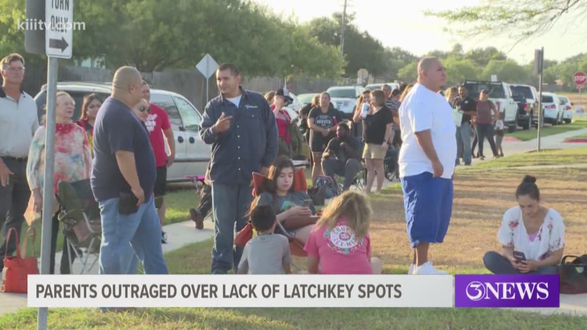 Dozens of Corpus Christi parents camped outside latchkey sites overnight to try and ensure that their kids get registered for the program.