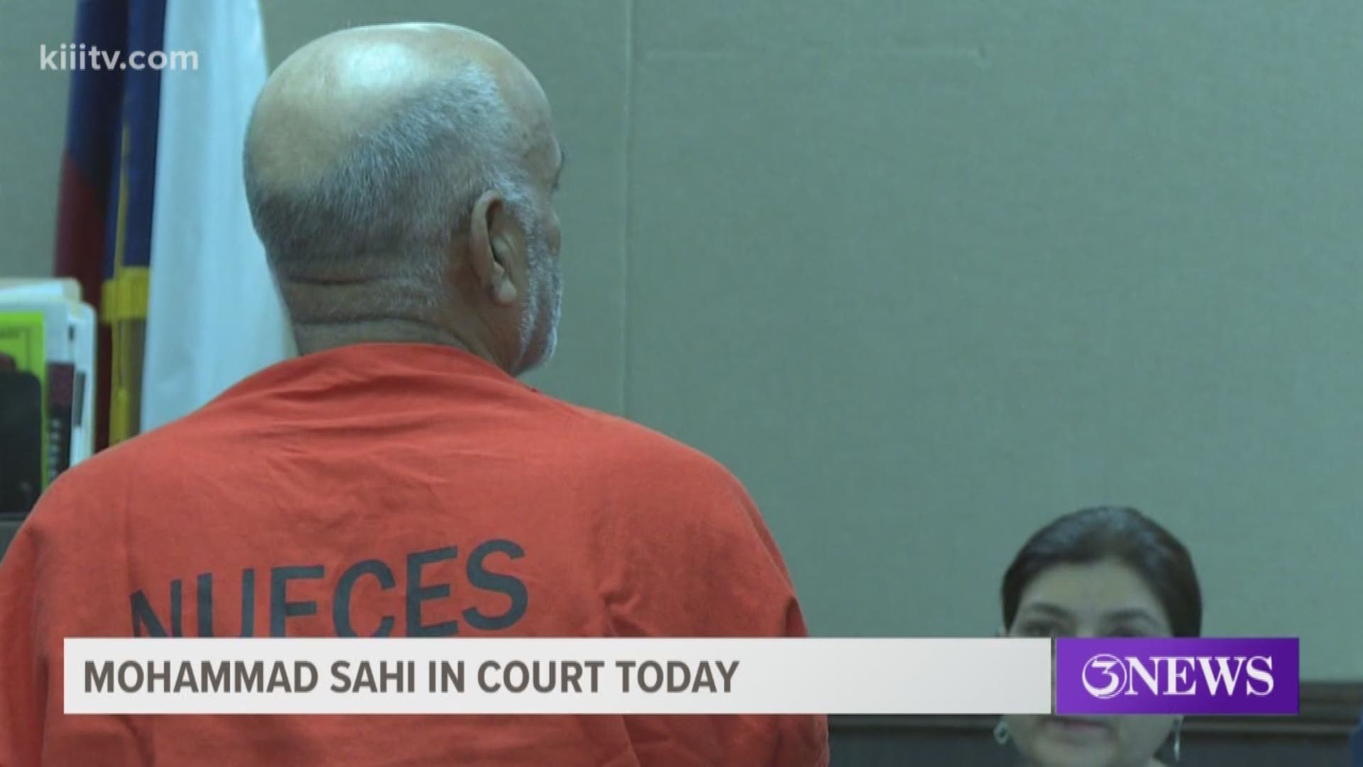 With the help of an interpreter Monday, an elderly man accused of brutally beating his daughter and grandson to death and severely injuring another grandson made his first appearance in court.