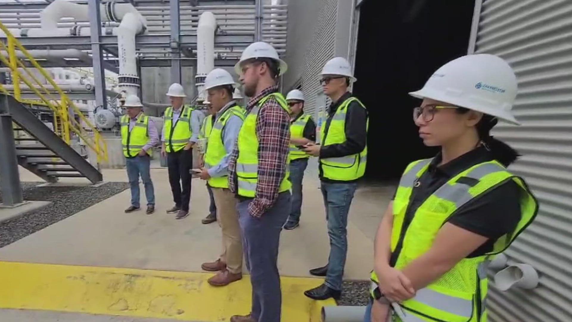 On Thursday the group toured the Claud Lewis Carlsbad plant in Carlsbad. On Friday they will tour the Charles E. Meyer Desalination Plant in Santa Barbara.