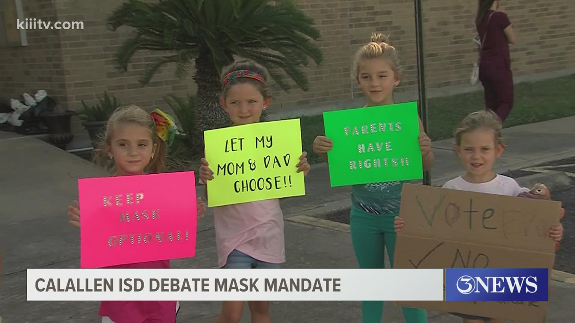 Emotions were high at the Calallen ISD board meeting where discussing a mask mandate was at the top of the agenda.
