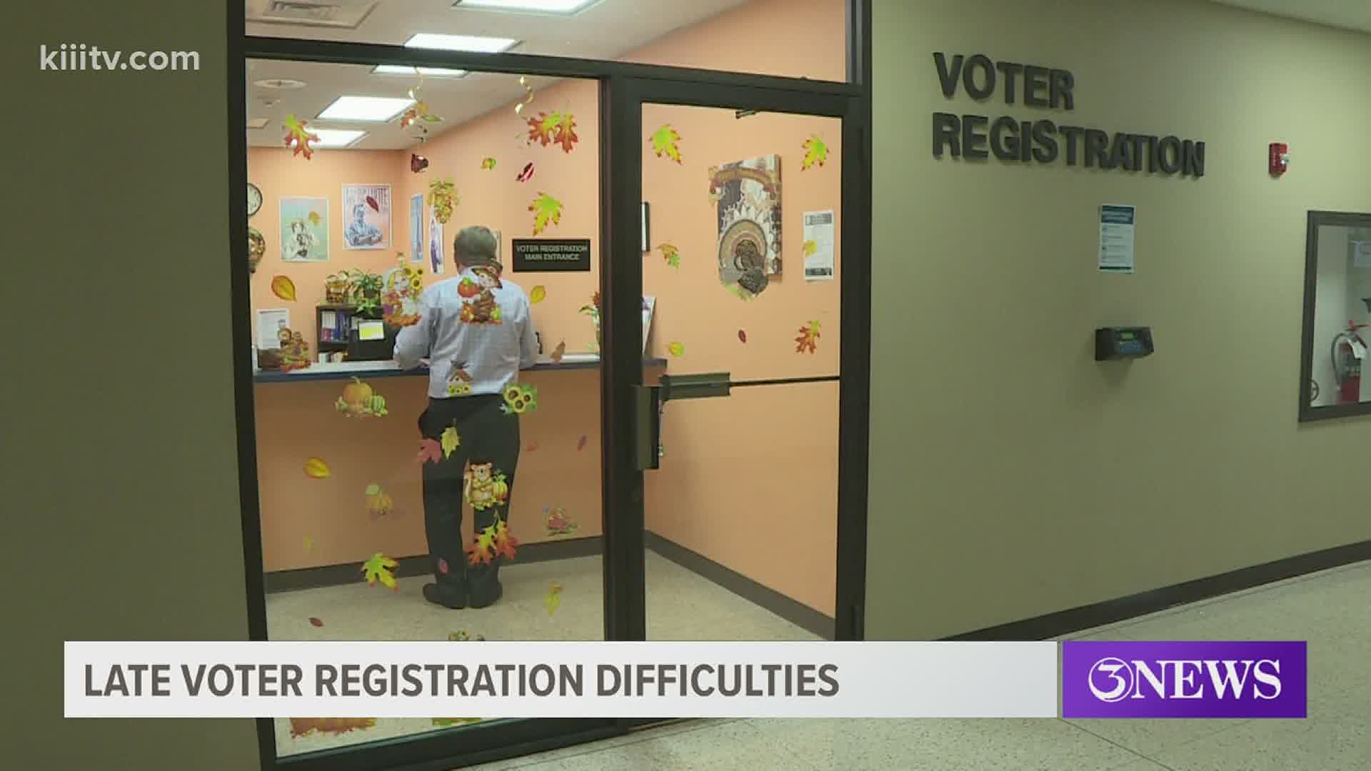 We spoke with the Voter Registrar Kevin Kieschnick with Nueces County about why this is.