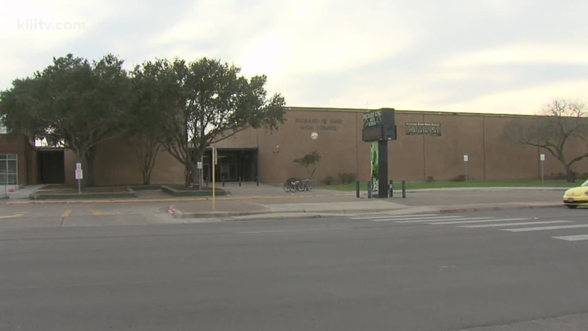 A high school in Corpus Christi was placed on lockdown Thursday as police investigated reports of an armed man walking nearby.