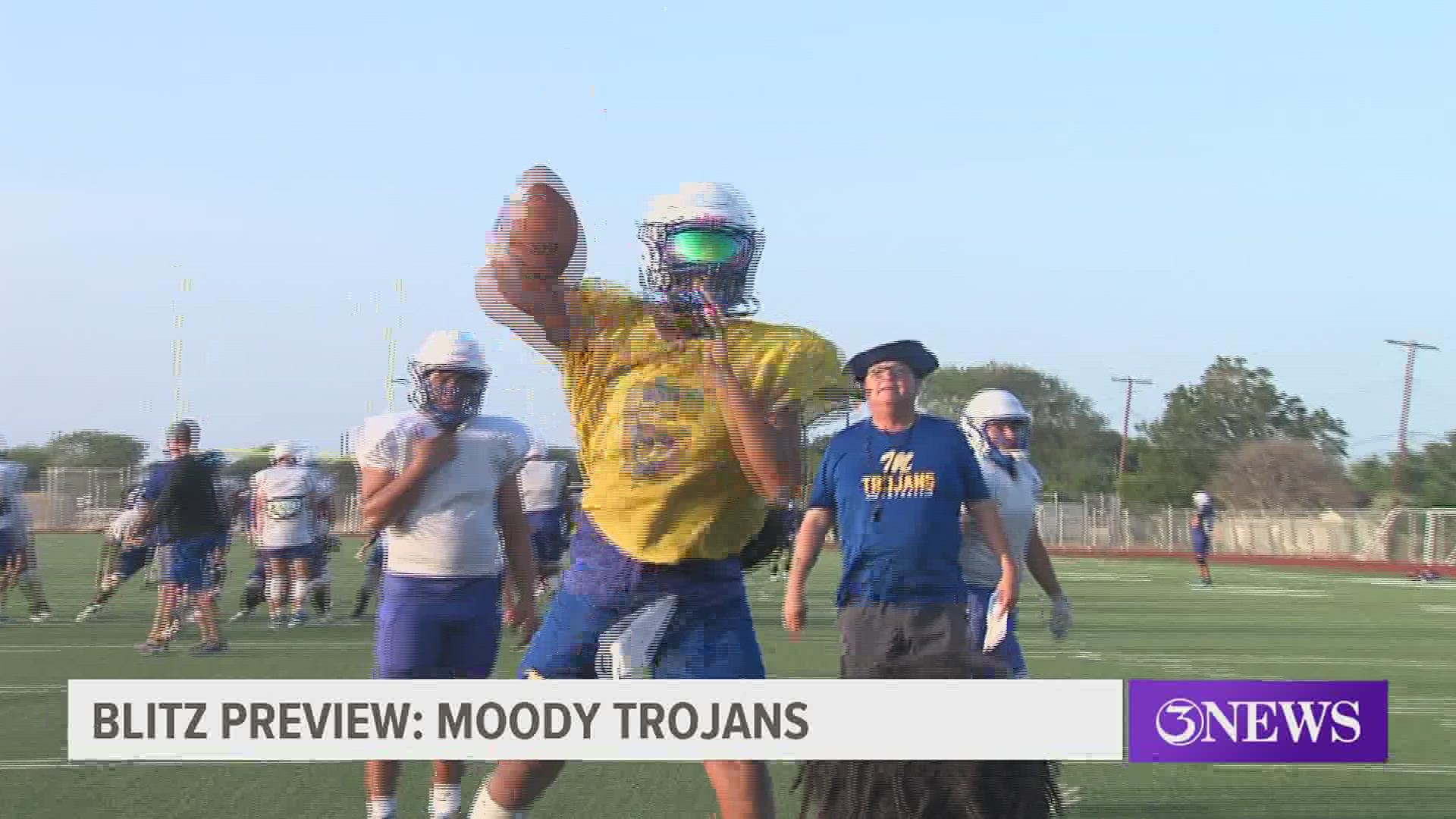 Moody lost its three-headed running back monster to graduation, but the Trojans bring back their QB and a more experienced line.