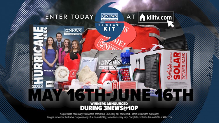 Register for a chance to win a KIII-TV 3News Hurricane Kit!