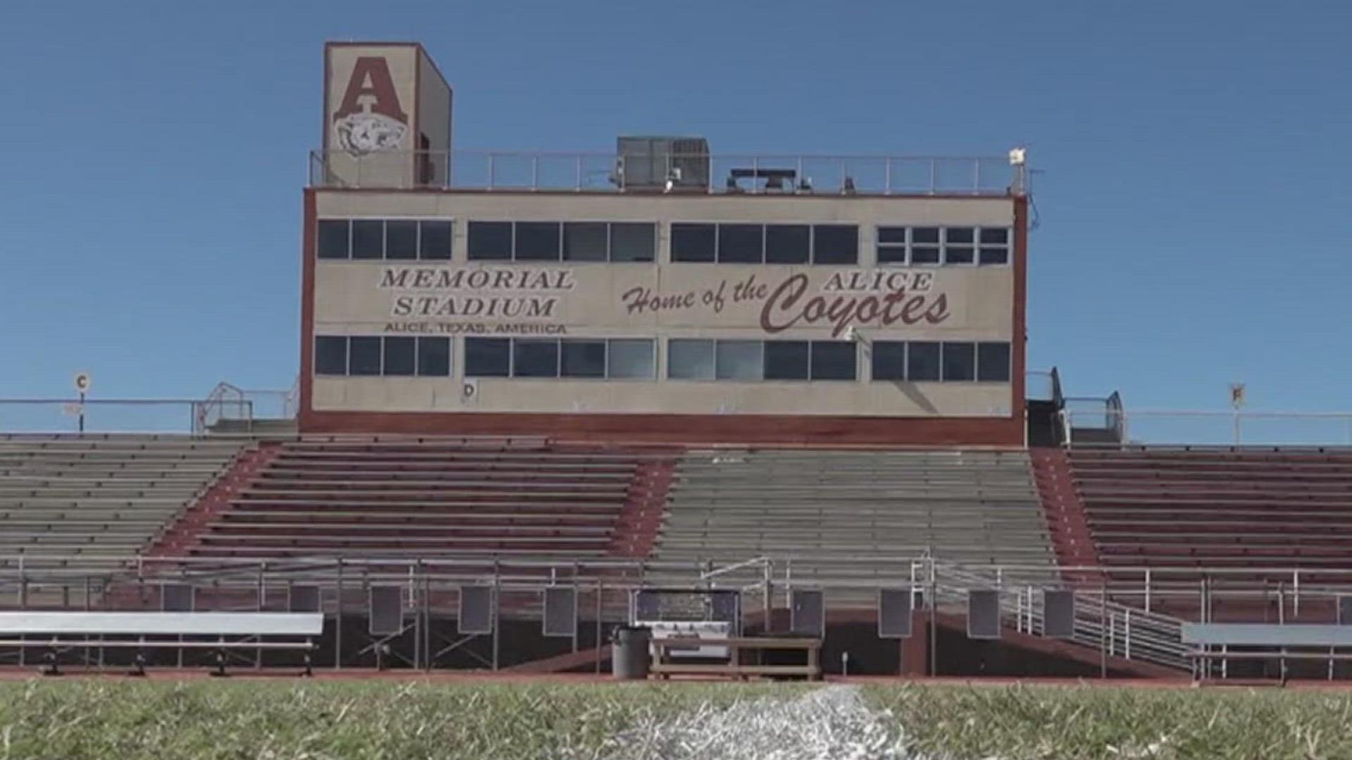 Before the original stadium gets destroyed, Alice ISD is hosting an online auction for anyone interested in buying items from the stadium.