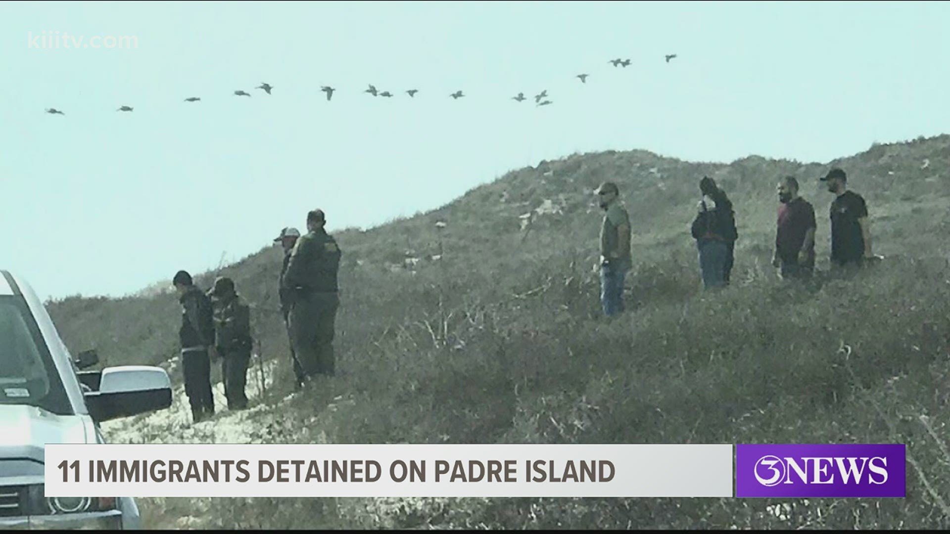 It began with what law enforcement officials say was a 'suspicious vehicle' seen at the Padre Island National Sea Shore.