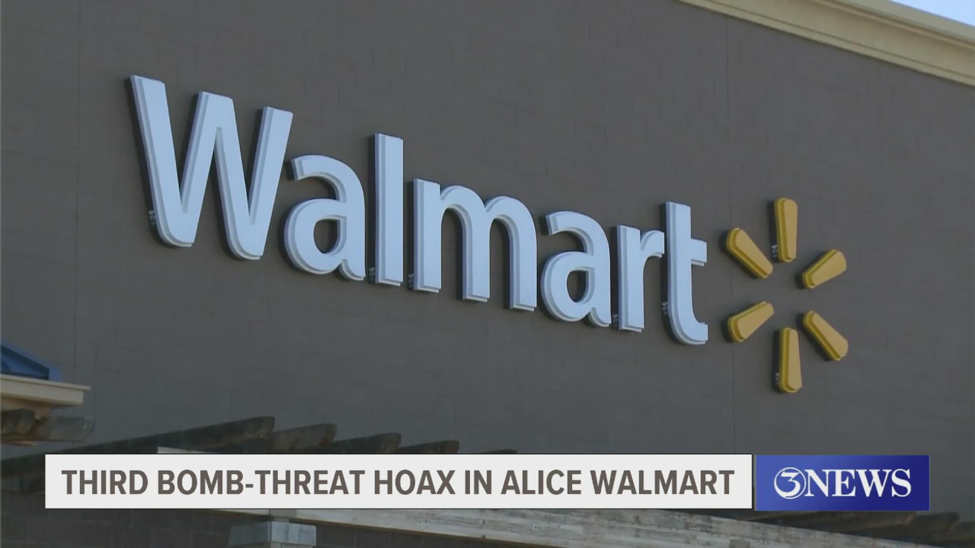 Feds involved as a third bomb-threat hoax is called into Alice Walmart ...