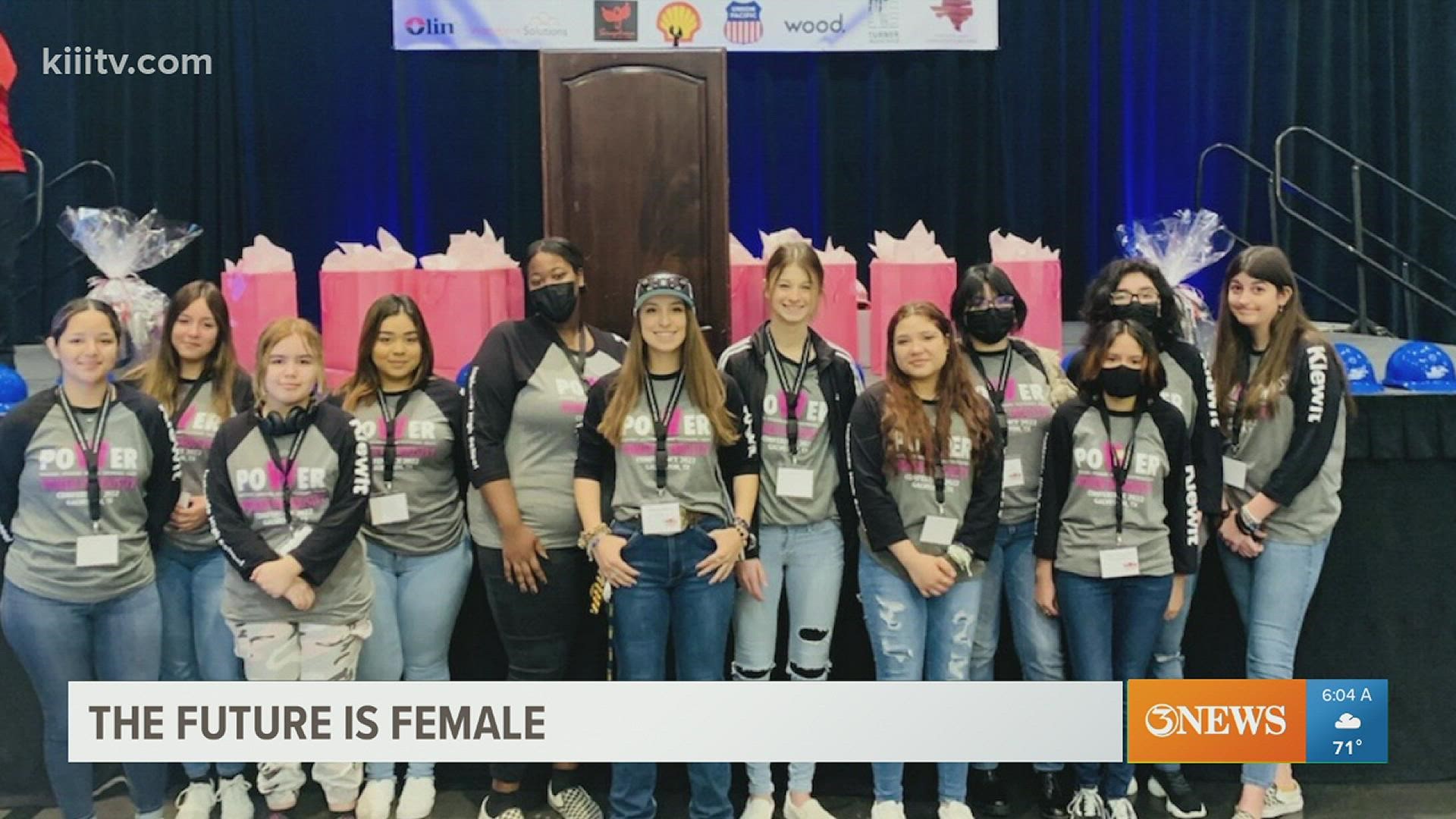 Twelve students attended the Women in Industry 2022 Conference in Galveston geared toward showing young women the various careers they can tackle in any industry.