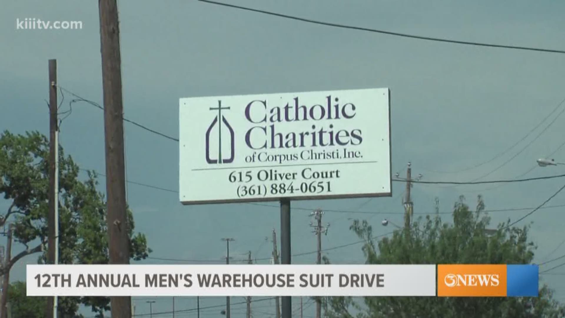 Get fitted in a new suit donated through Men's Wearhouse.
