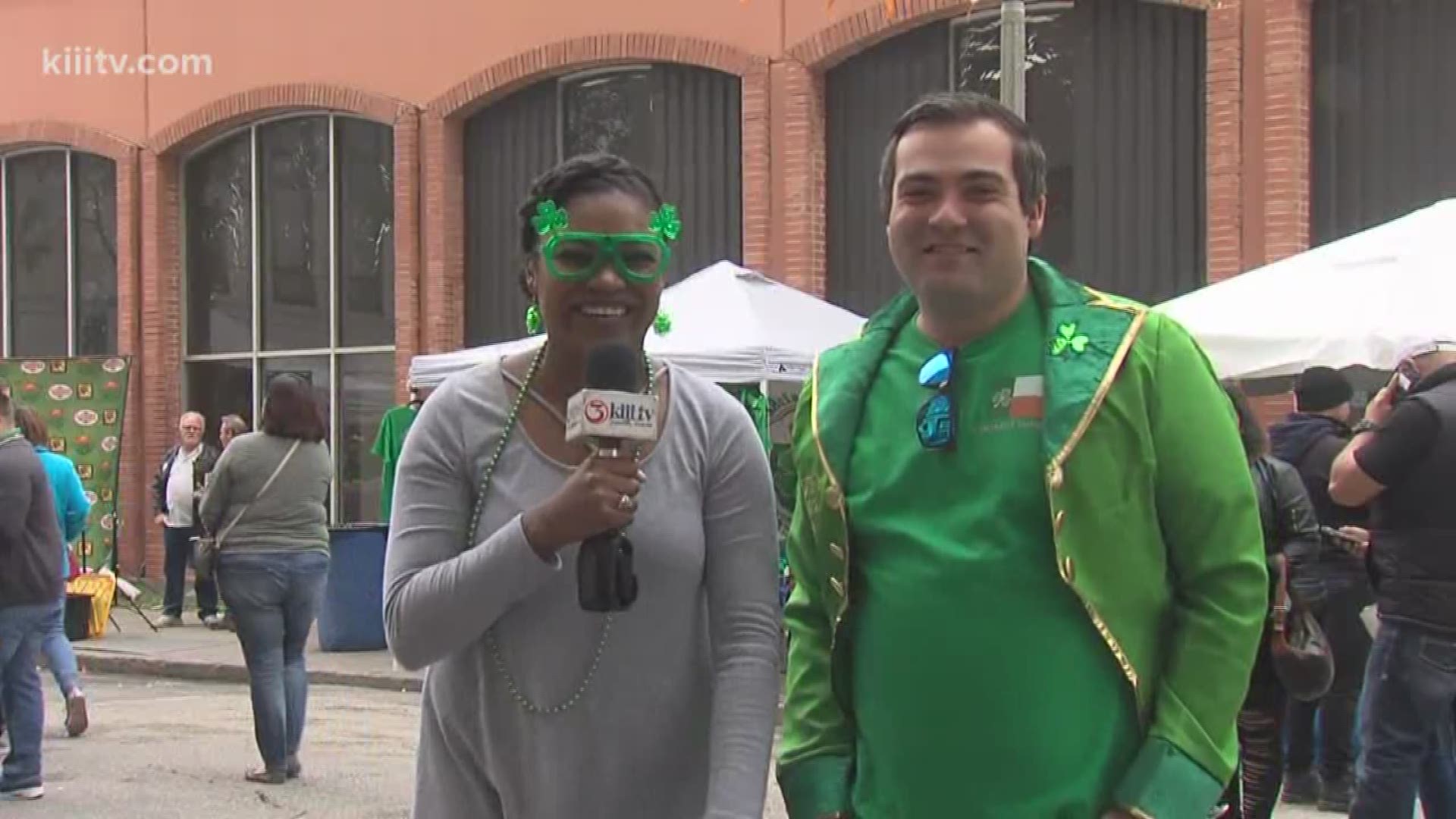 Thousands of people celebrated St. Patrick's Day early on Saturday in downtown Corpus Christi.
