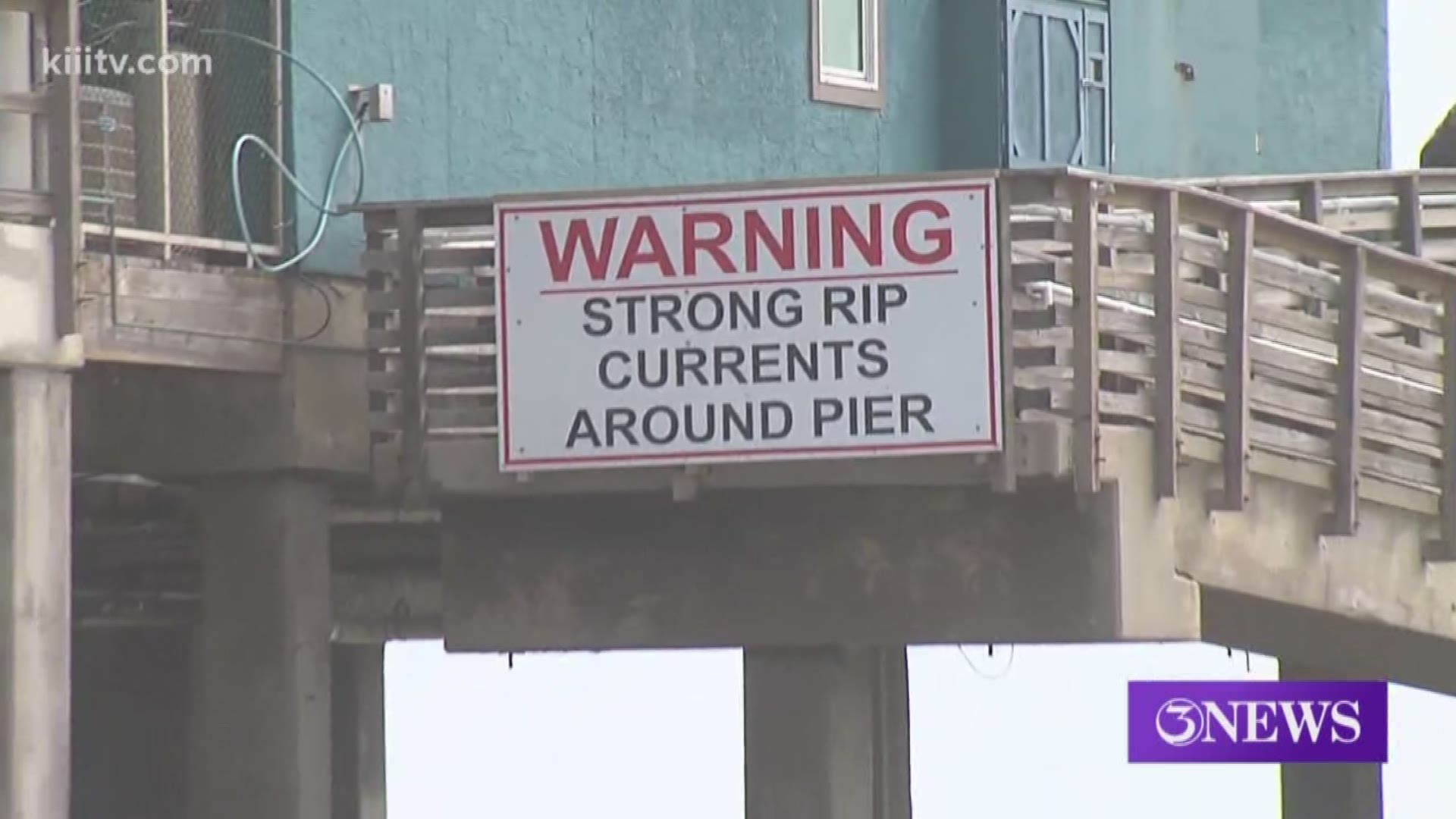 There were red flag warnings out on Corpus Christi beaches Tuesday morning -- flags indicating a high risk for dangerous rip currents.