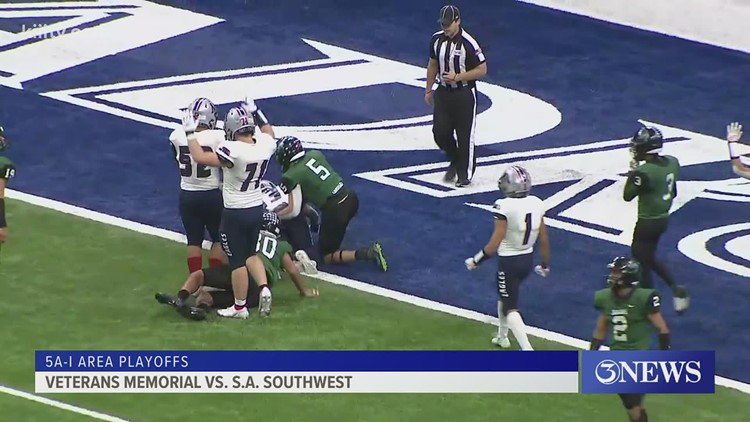 Friday Night Sports Blitz: Veterans Memorial trucking their way to round 3, beat SA Southwest in Area