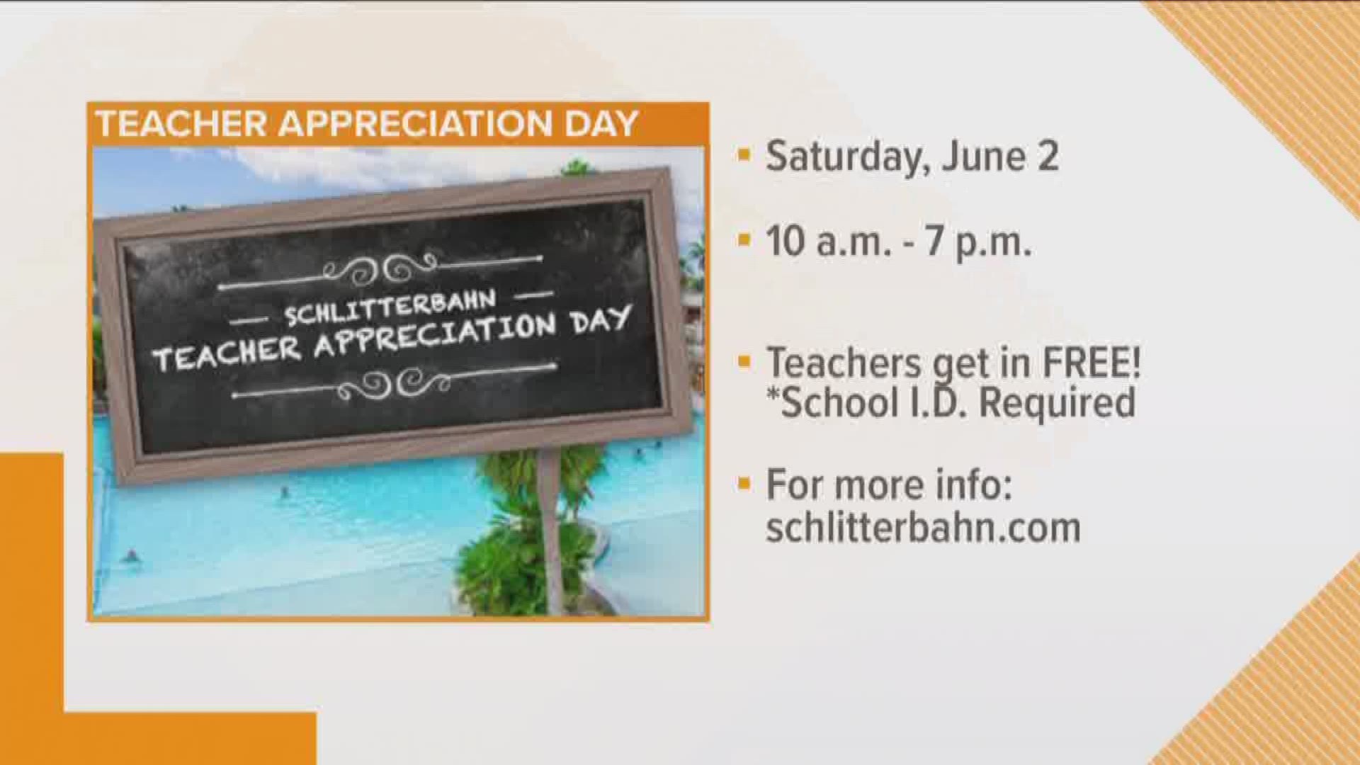 The resort is celebrating Coastal Bend teachers Saturday. 