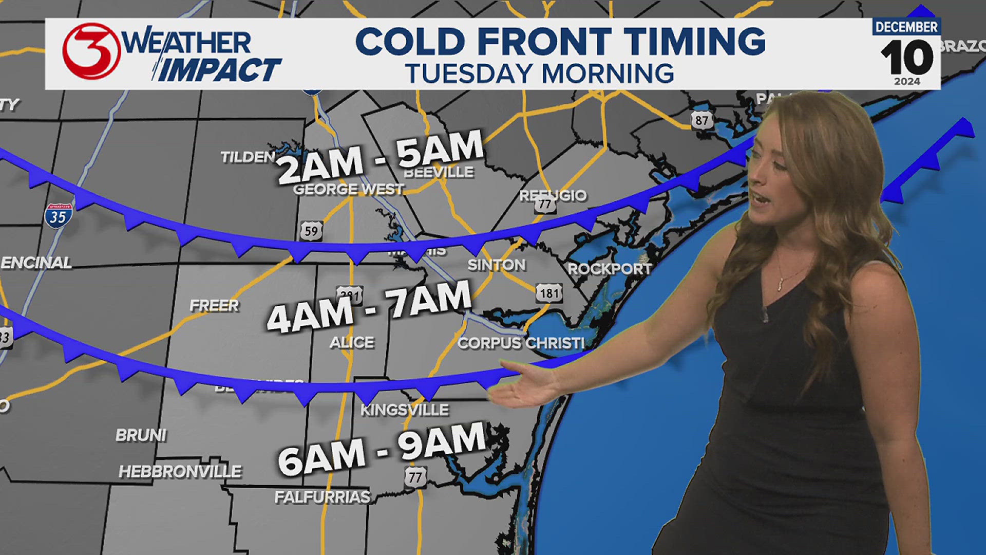 Cold front to bring coldest lows since February | kiiitv.com