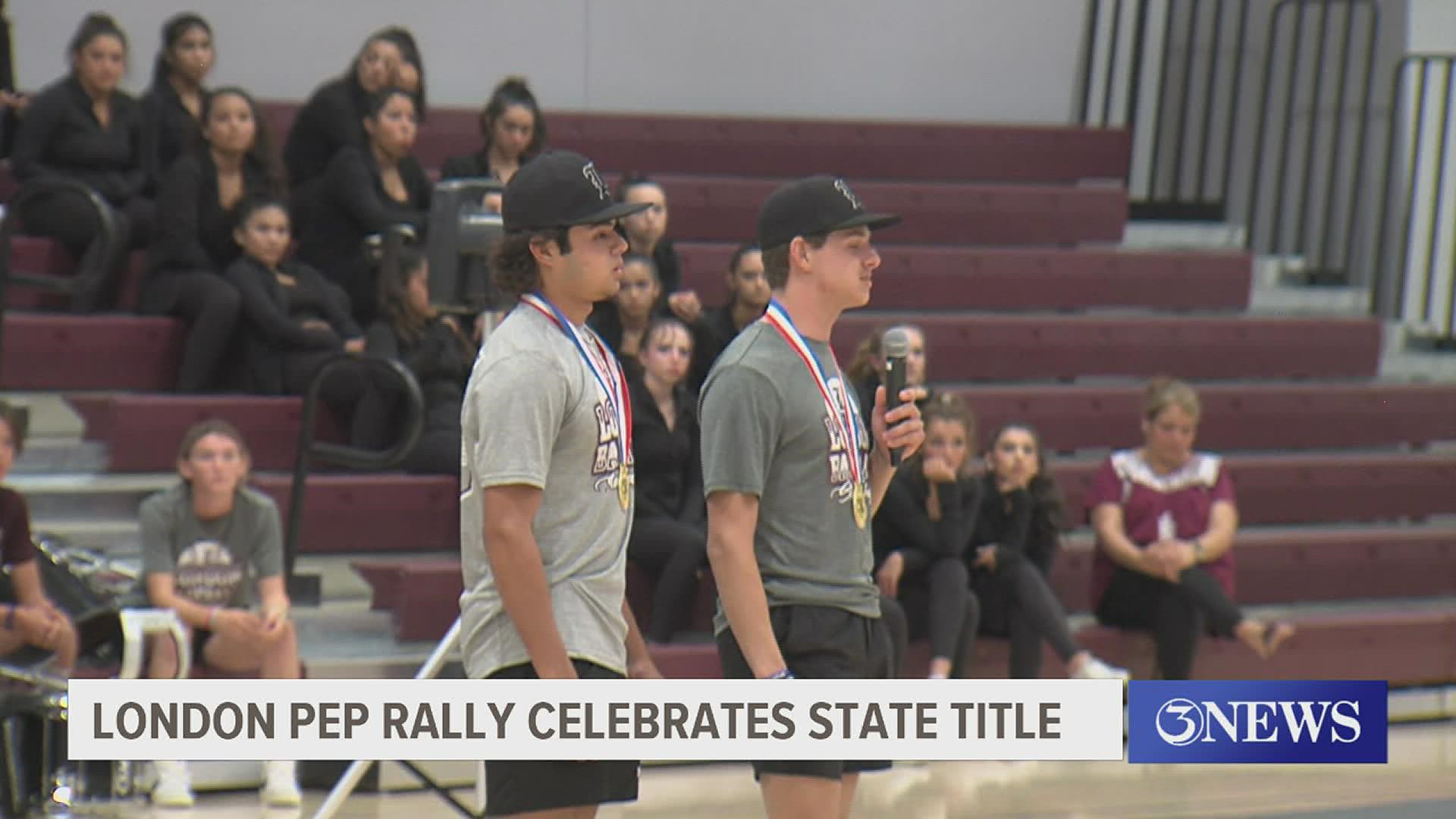 The Pirates held the pep rally Wednesday with school having started back up for London and many of the players back from summer select ball.
