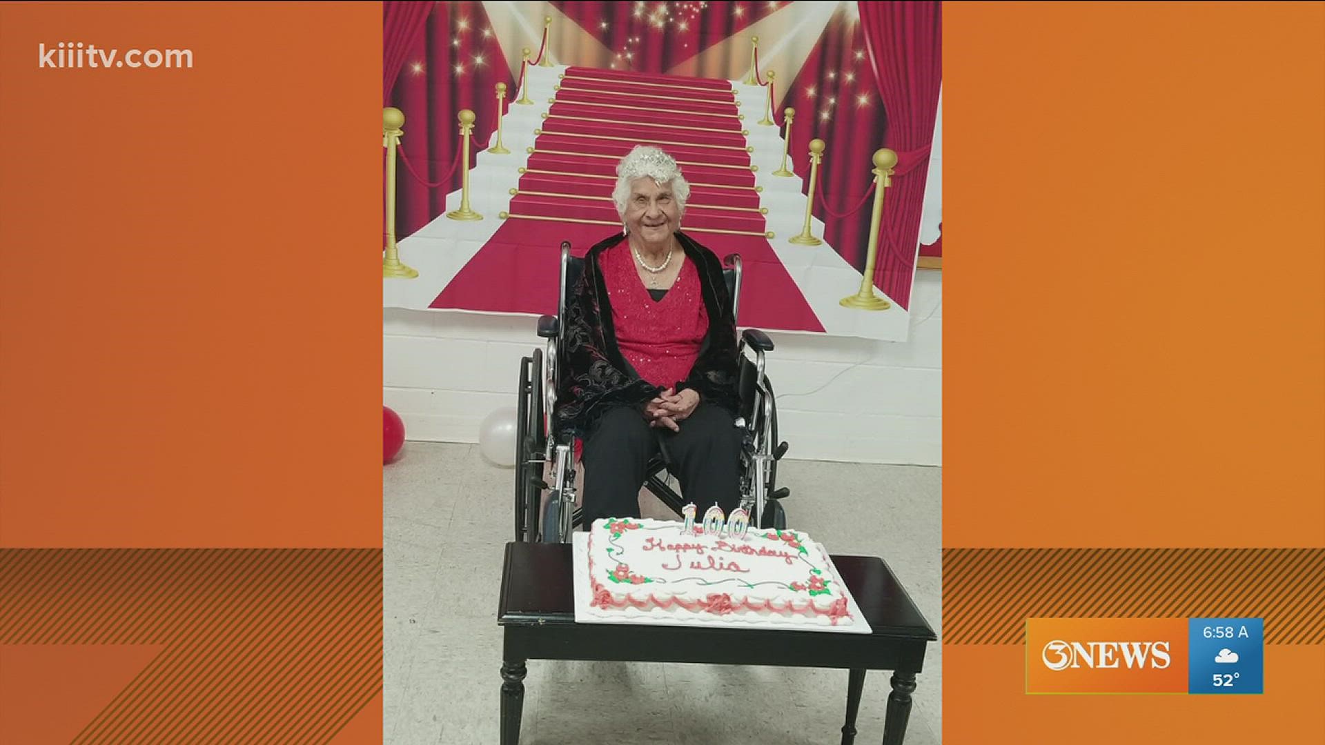 A Robstown resident celebrating an amazing milestone in their very long life.