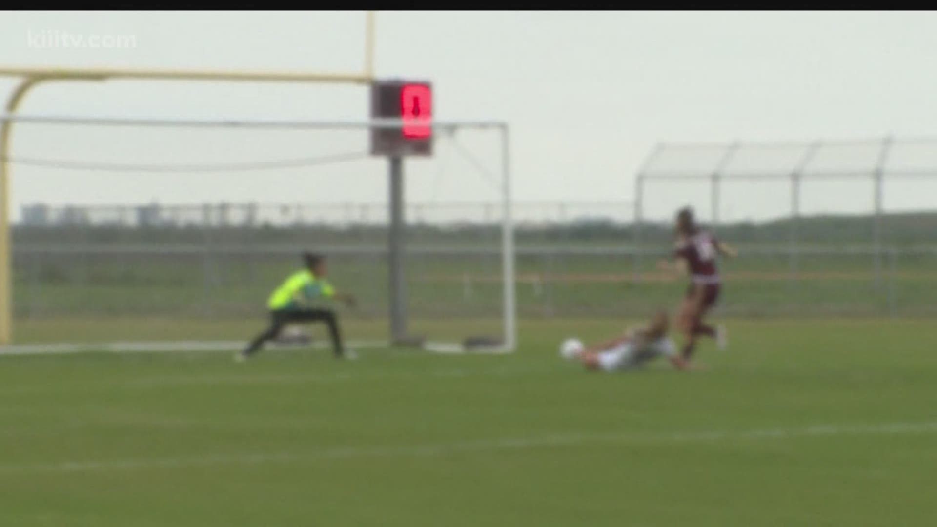 London girls soccer is headed to the Region Semifinals after a win over La Feria 2-1. 