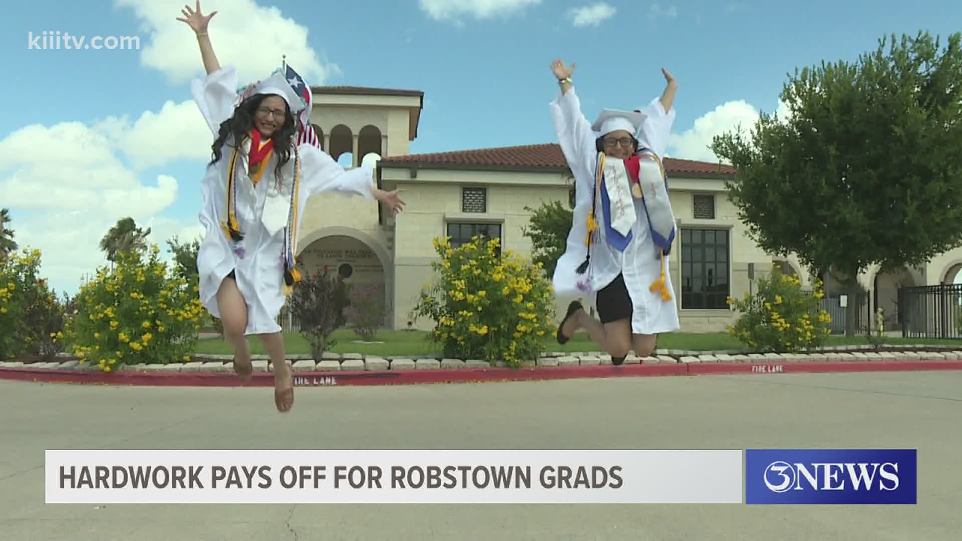 Two Robstown High School graduates are proving hard work pays off.