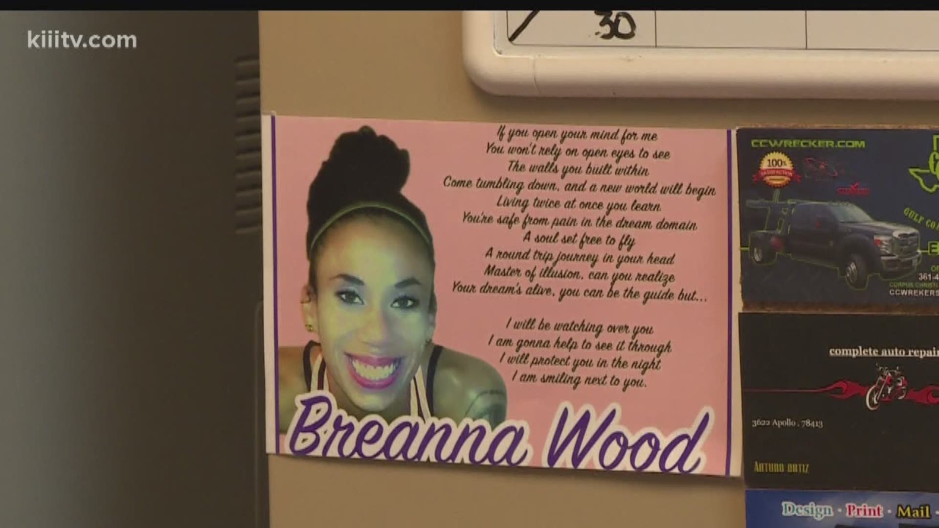 Breanna Wood's mother is spearheading the first homicide victims memorial garden in town 