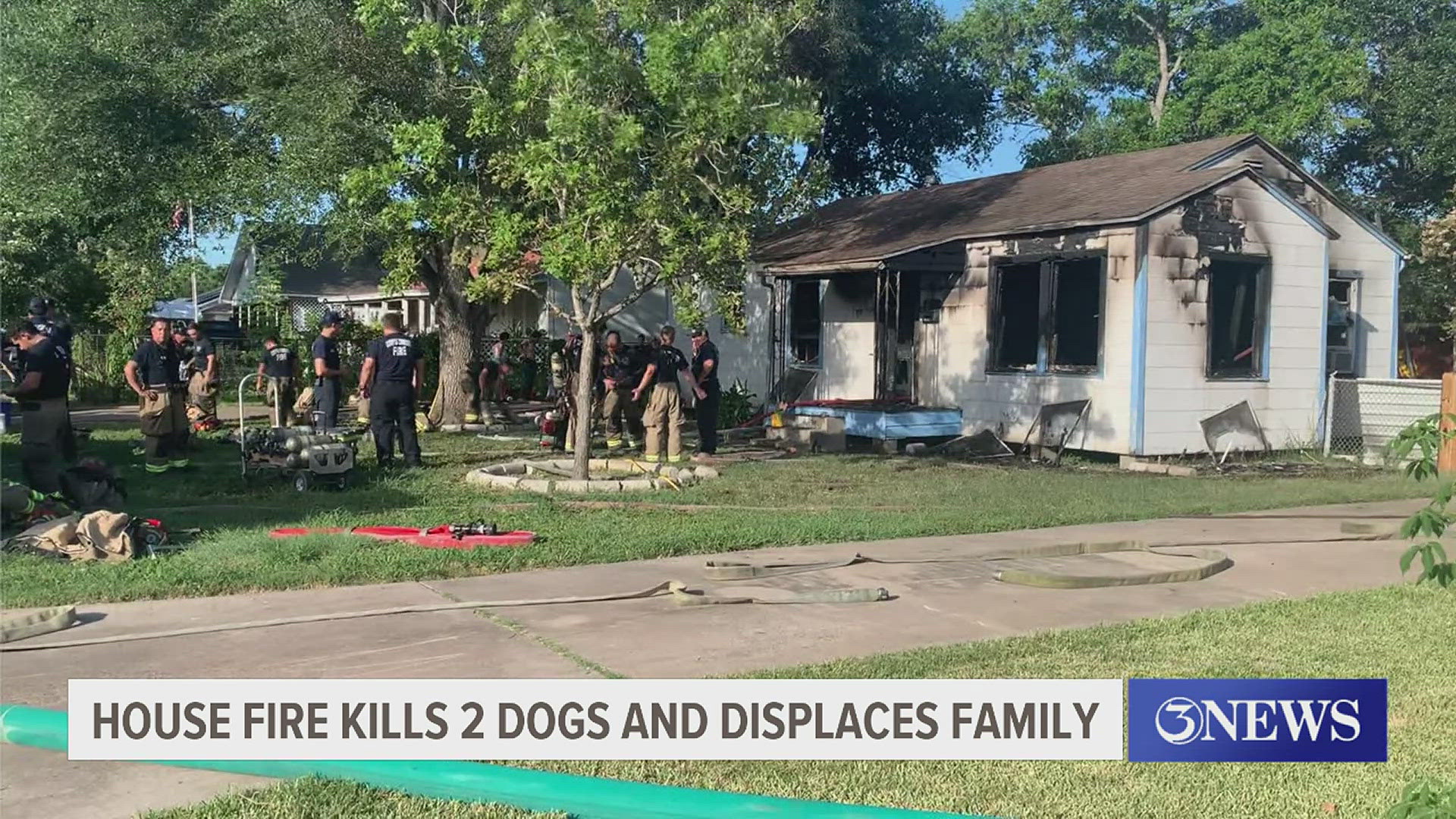 According to Assistant Chief Billy Belyeu, while only half of the home was damaged by the flames, the entire home was affected by the smoke.