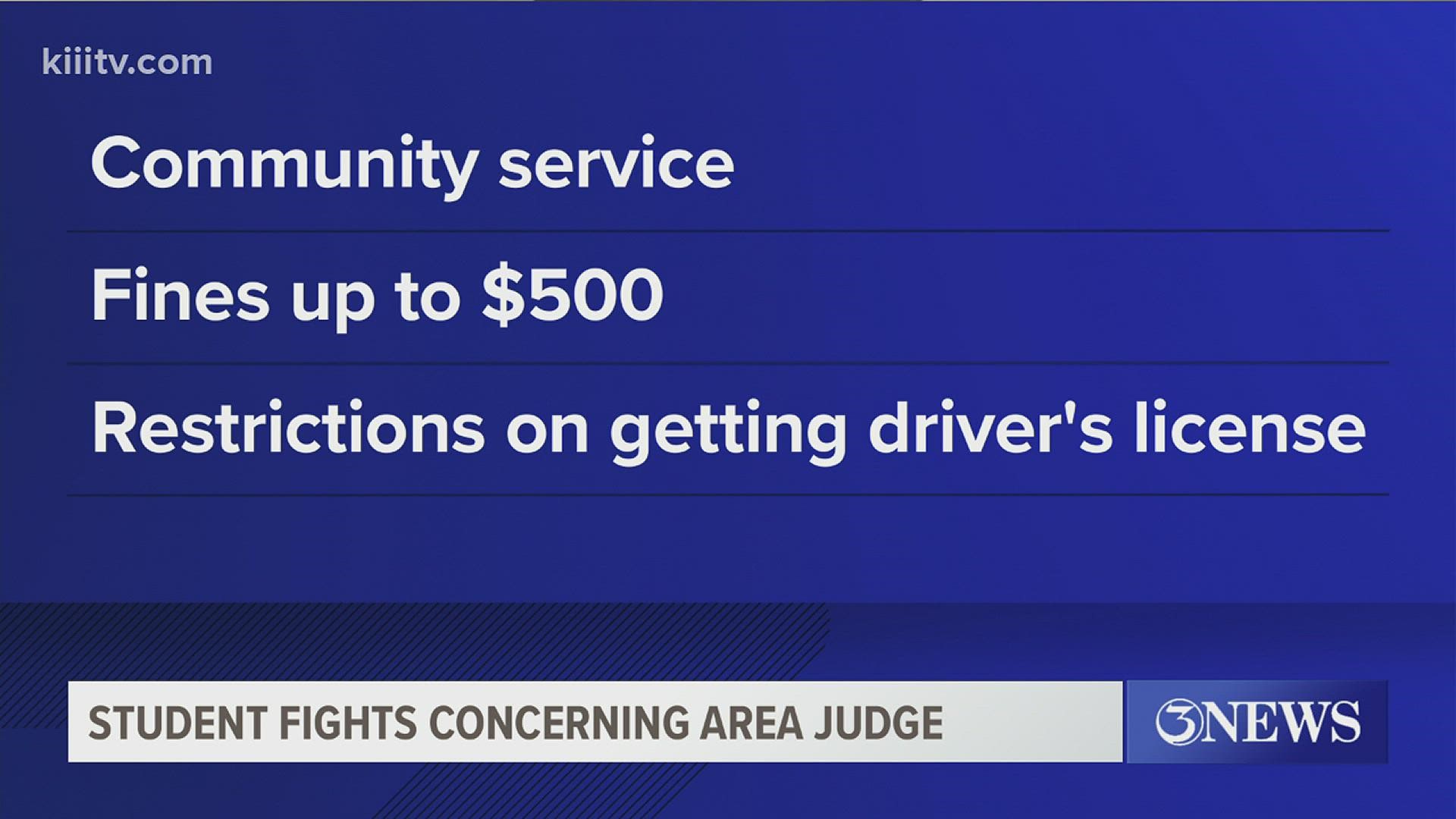 "My message to the parents and students is I'm not going to tolerate this.  They are coming to court and suffer the consequences," said Judge Joe Benavides.