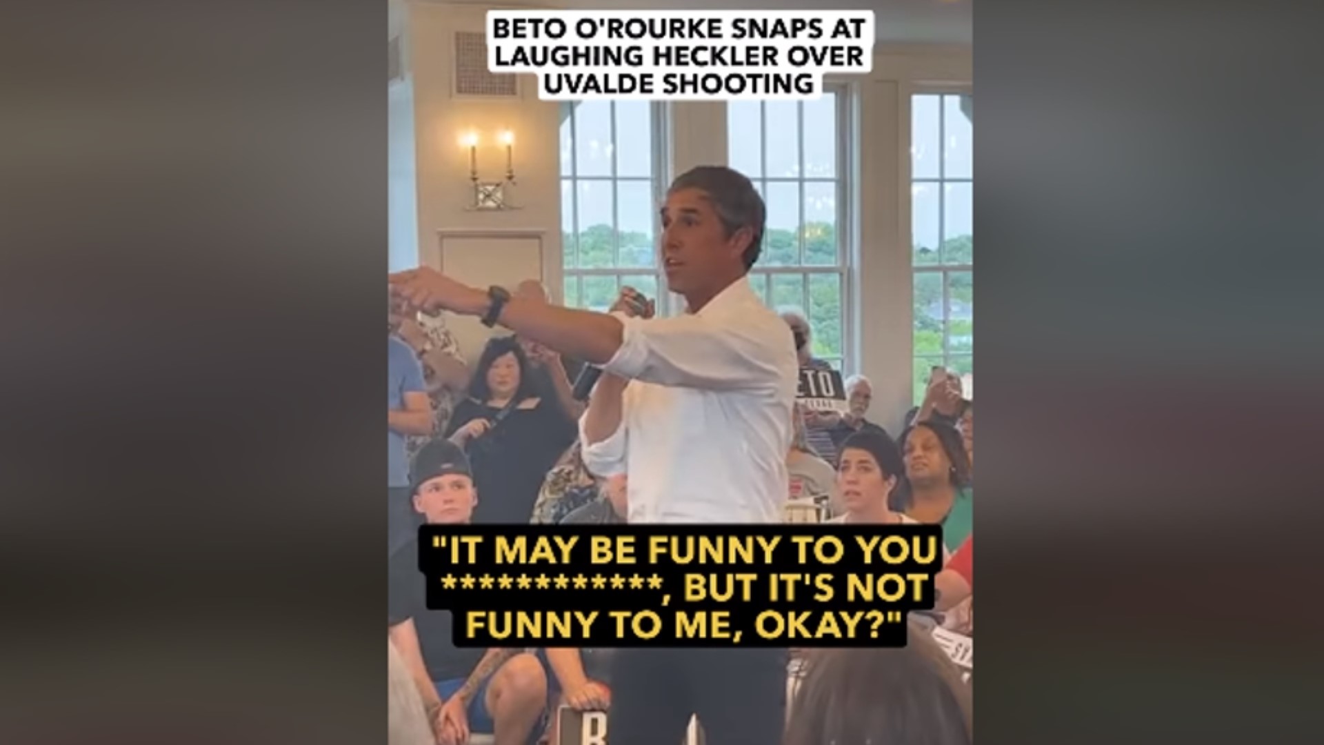 Beto O'Rourke slams heckler during Uvalde talk | kiiitv.com