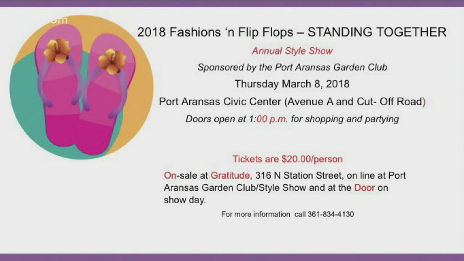 The 20th year of the style show will help raise funds for scholarships and beautification projects.