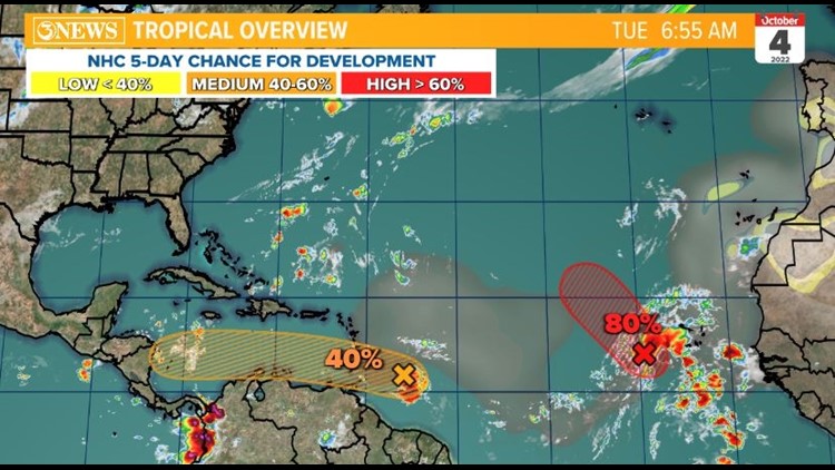 TROPICAL UPDATE: Tropical Depression 12 develops in the Atlantic. Invest 91L headed for the Caribbean