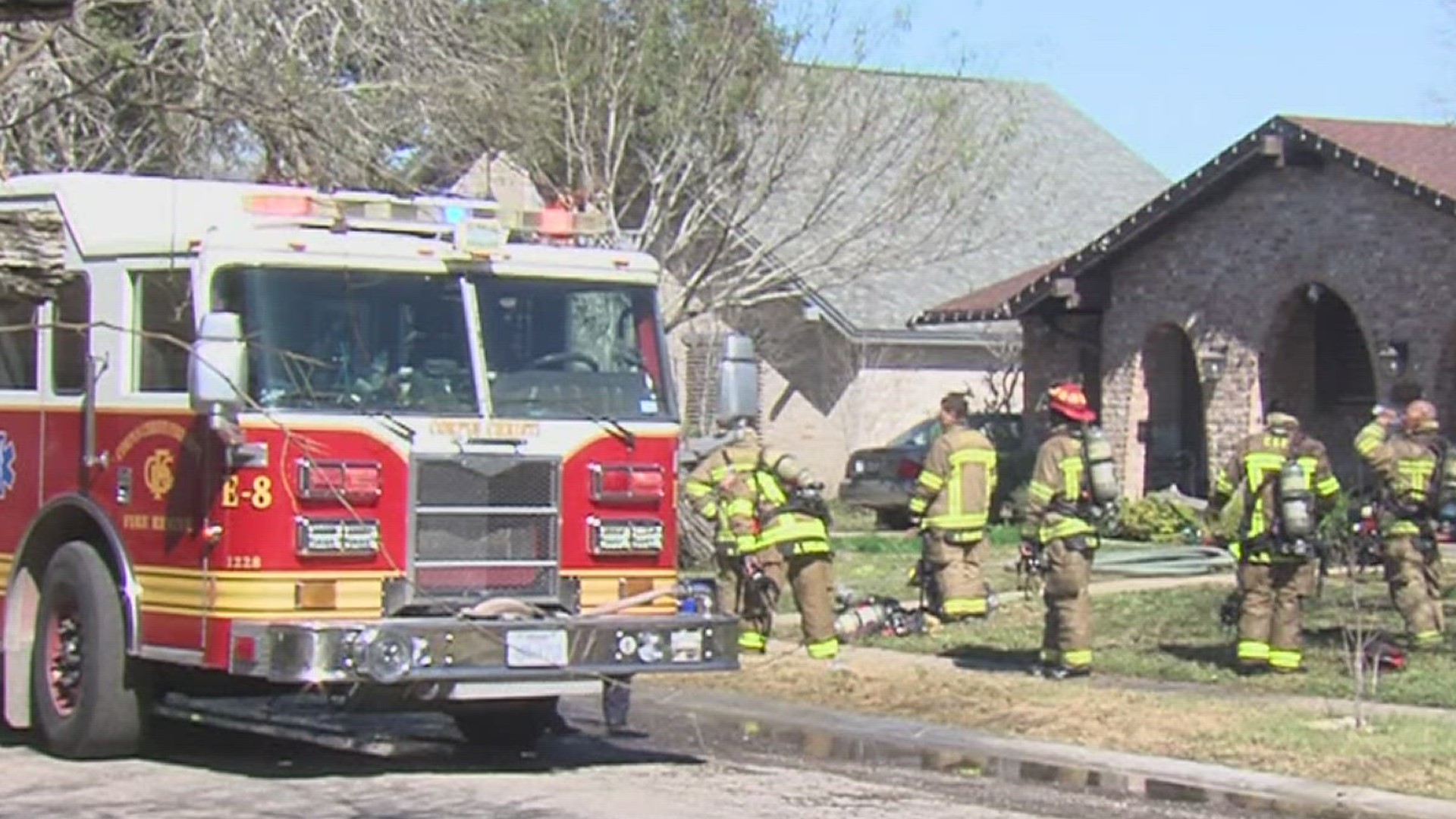 Crews were able to catch the fire in the attic and extinguish it quickly.