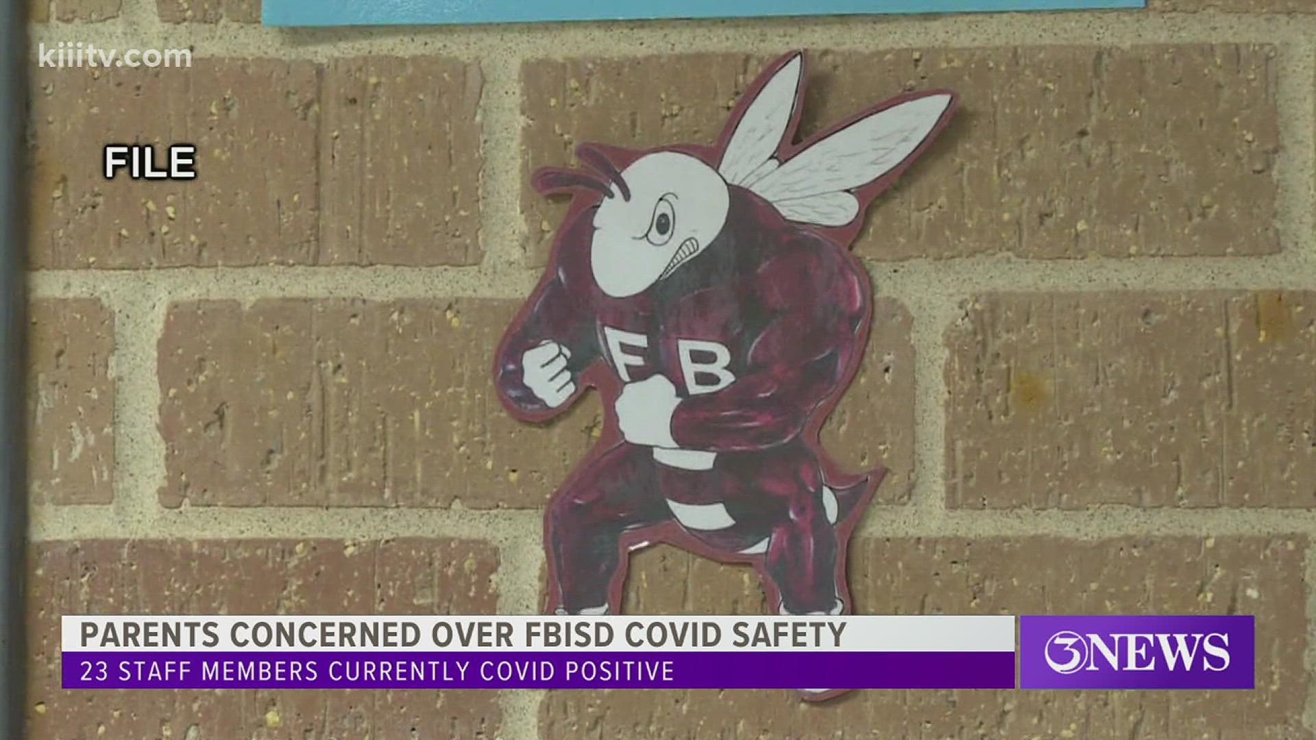 Almost 10 percent of students at the Flour Bluff Intermediate School is currently positive for COVID-19, according to the district's website.