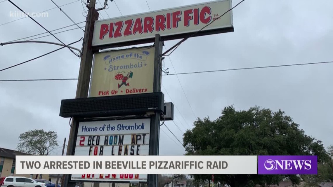 Two suspects arrested following Pizzariffic raid in Beeville