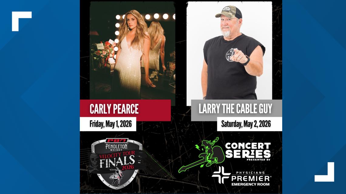 Carly Pearce & Larry the Cable Guy to headline Buc Days PBR Velocity Tour Finals 2026