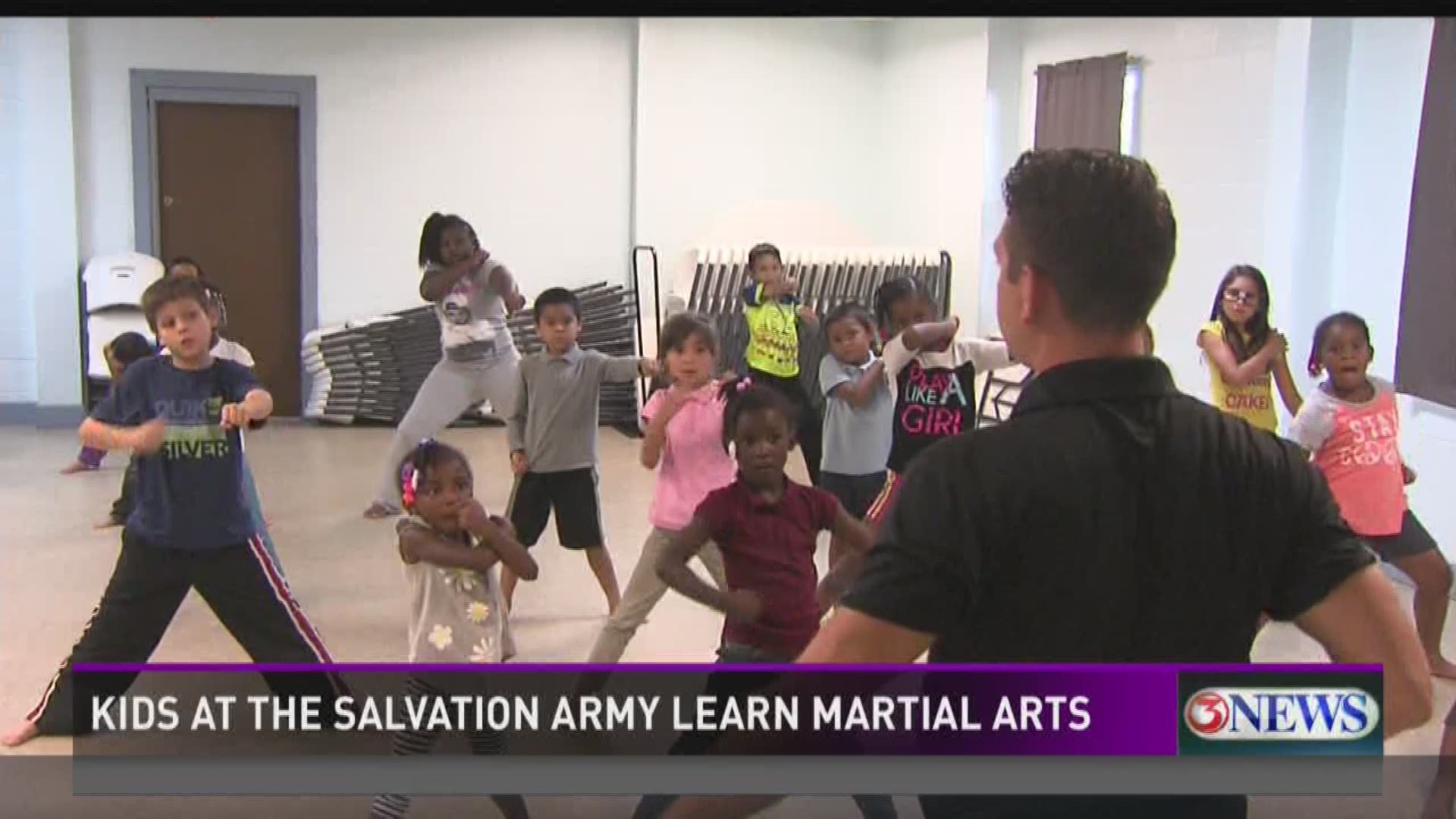 The kids at the Salvation Army are getting a special treat, learning martial arts at no cost to build a sense of self-esteem and stability. 