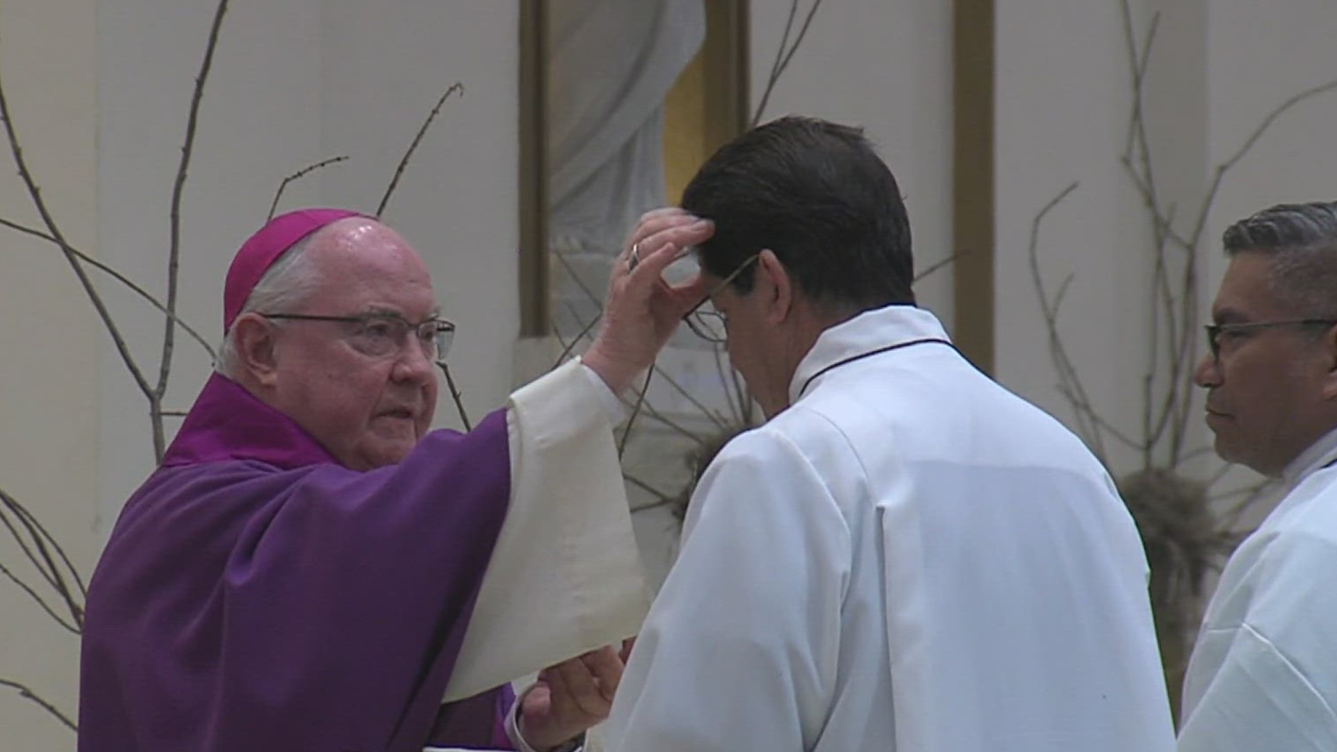 Bishop Michael Mulvey said the ashes stand as a symbol to help Christians remember to turn away from sin and to find their true self in Jesus Christ and the gospel.